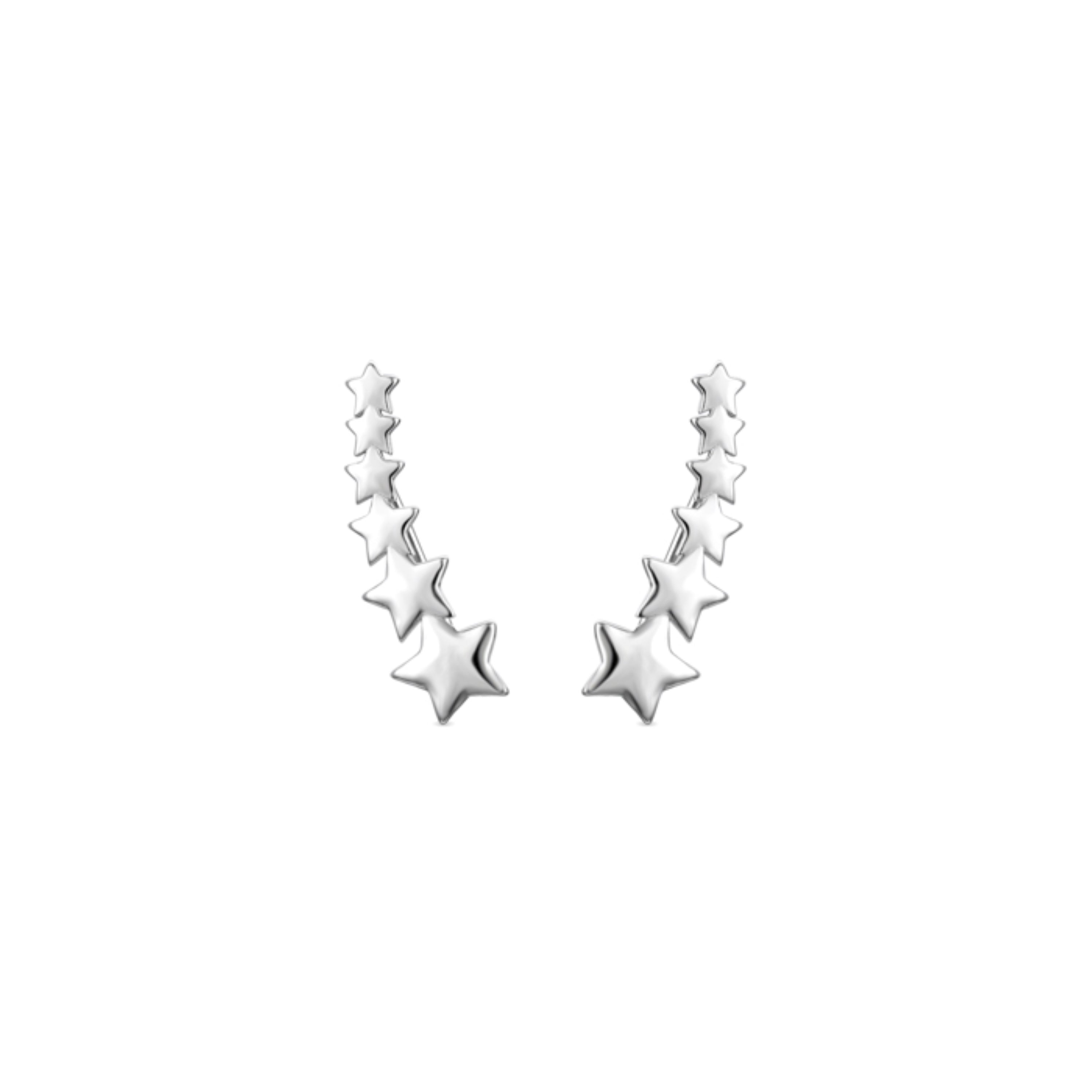 925 Sterling Silver Earrings with Rhodium-Plated Brilliant Zirconia - Tosla
