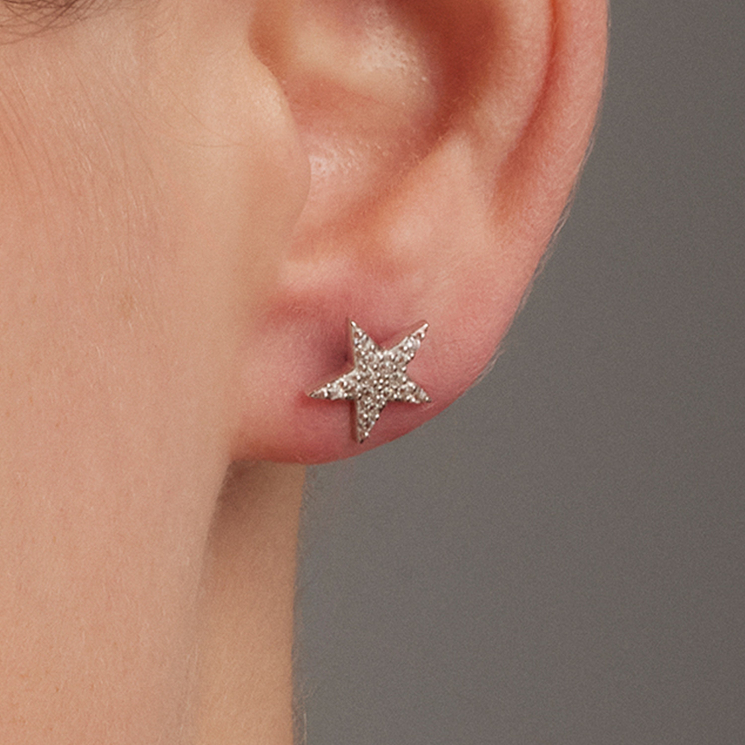 925 Sterling Silver Earrings with Rhodium-Plated Brilliant Zirconia - Leilda