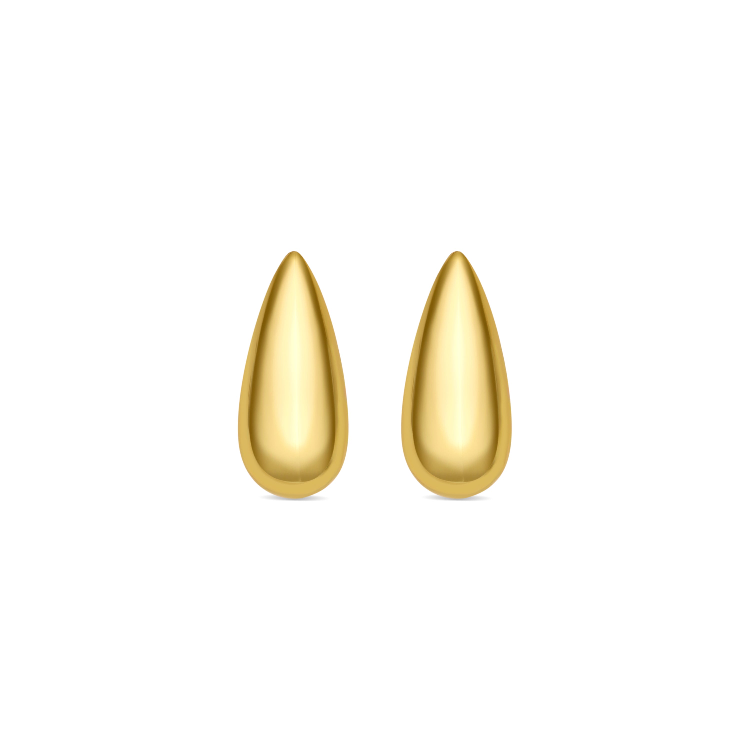 925 Sterling Silver Earrings with 18k Yellow Gold Finish - Leofra