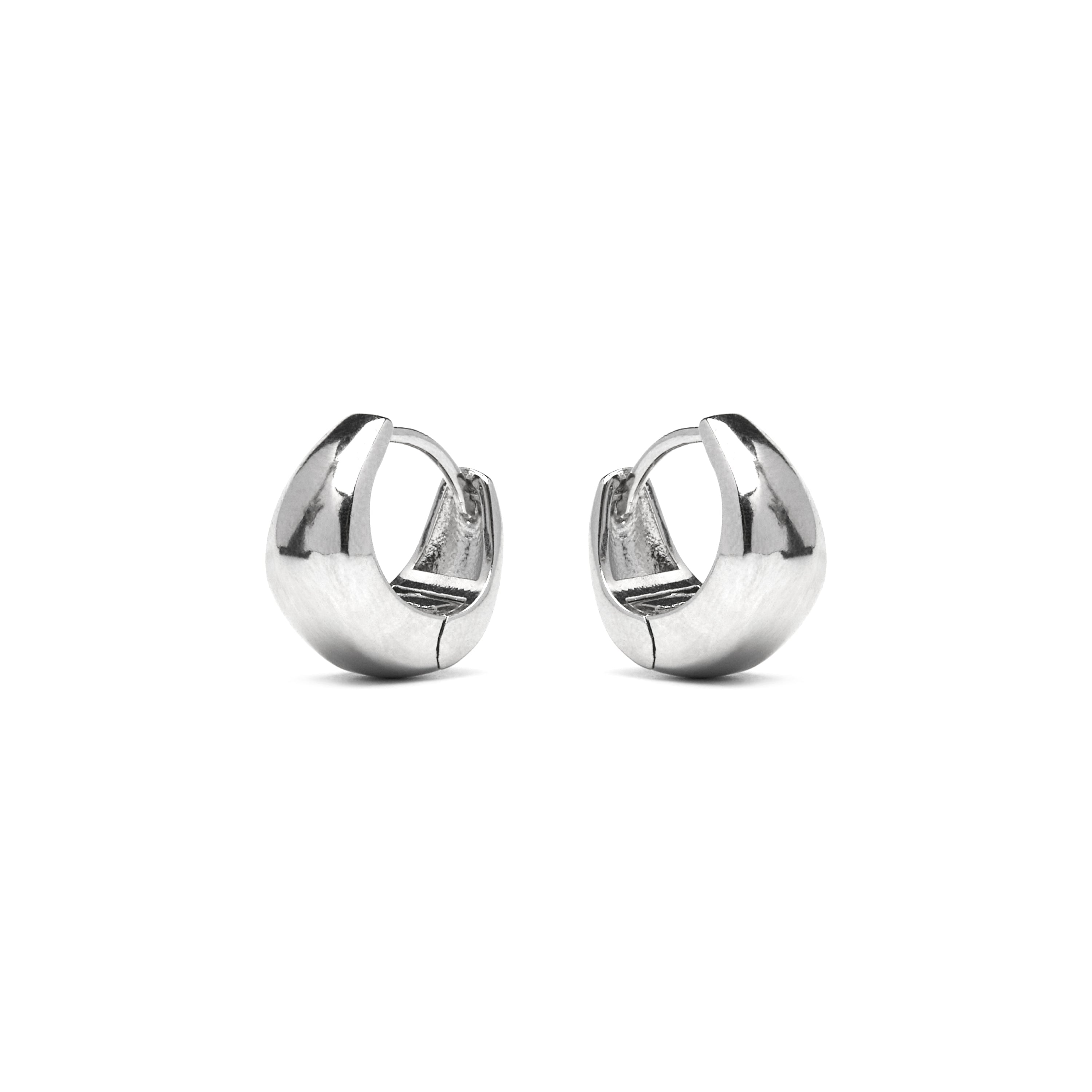 925 Sterling Silver Earrings with Rhodium Finish - Zarael