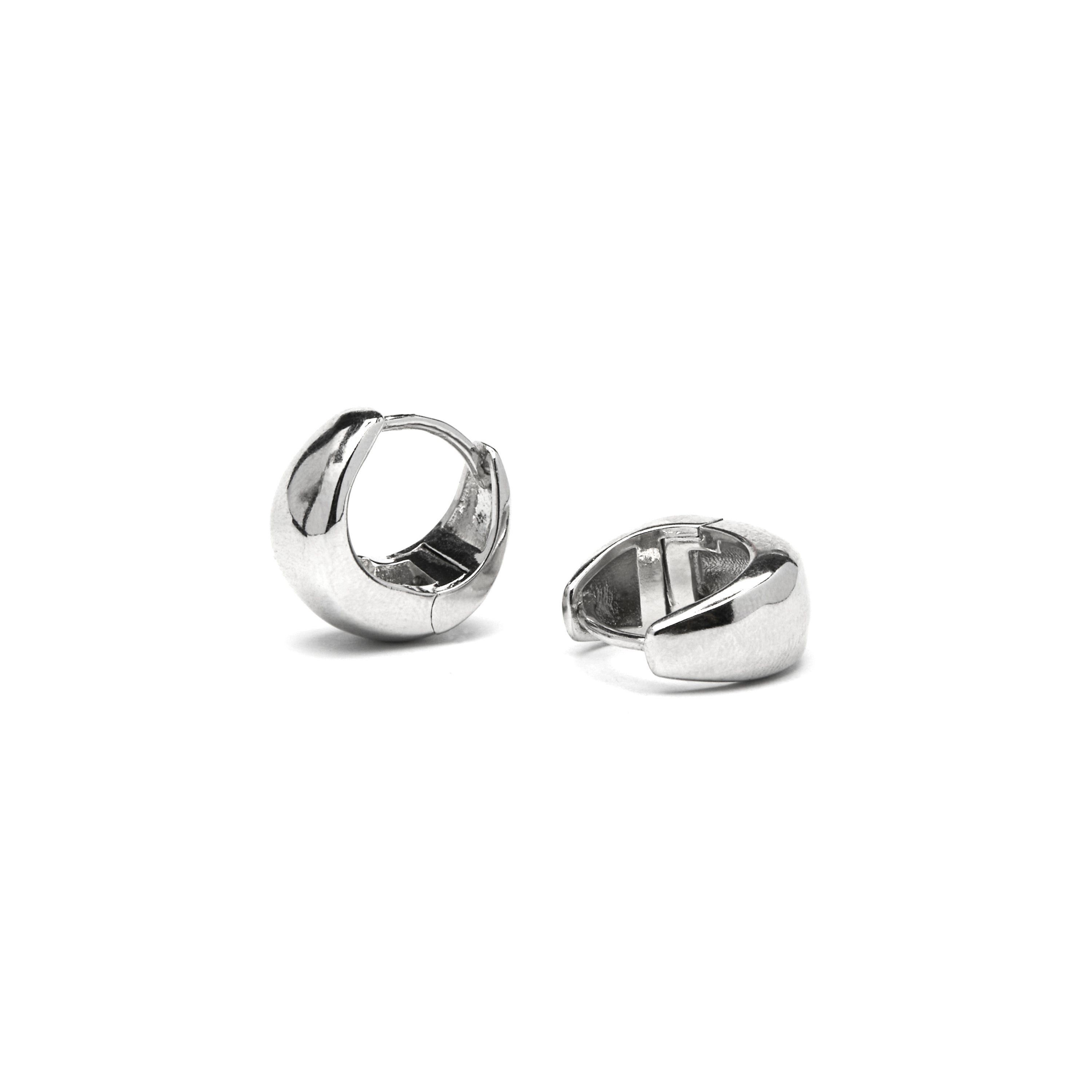 925 Sterling Silver Earrings with Rhodium Finish - Zarael