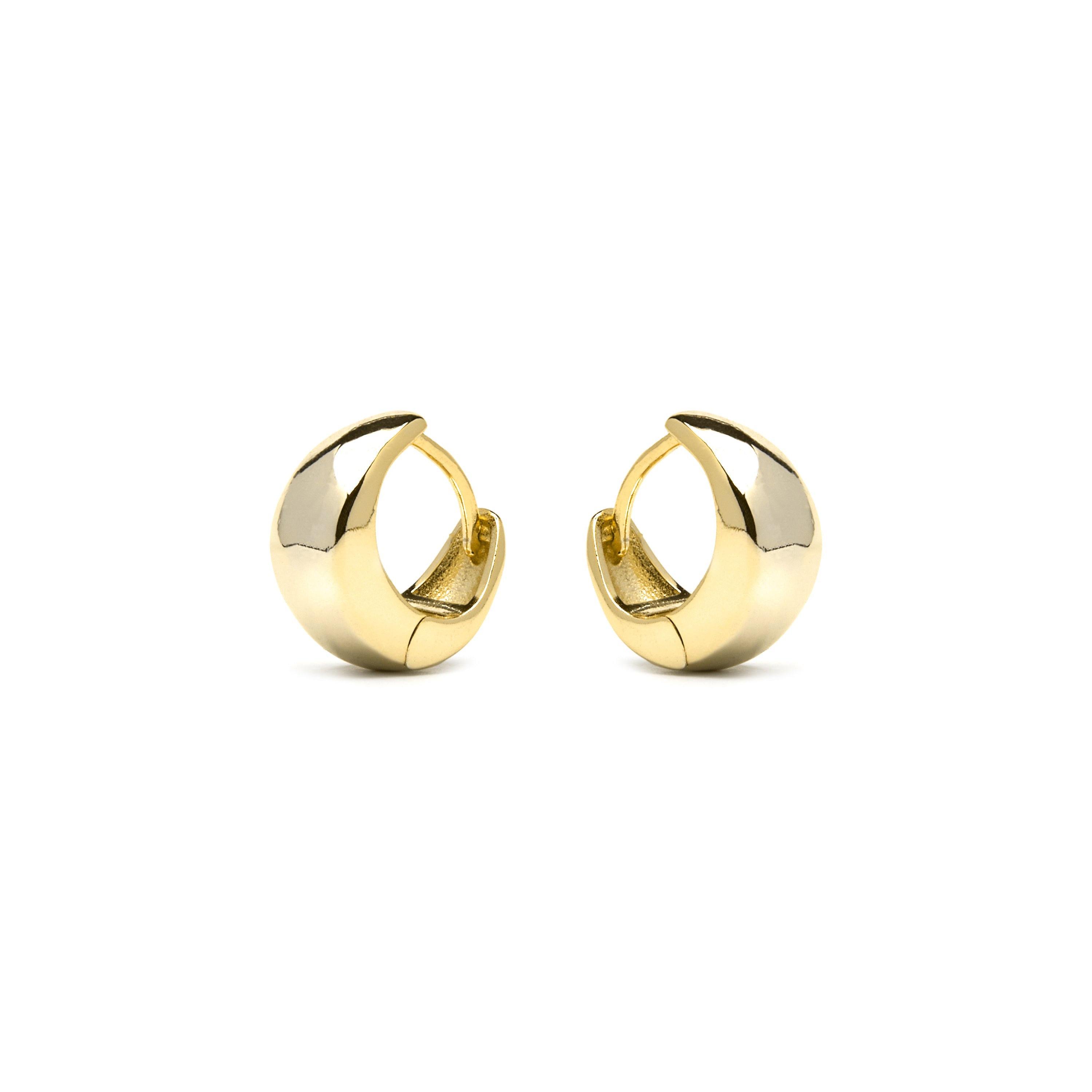 925 Sterling Silver Earrings with 18k Yellow Gold Finish - Zarael