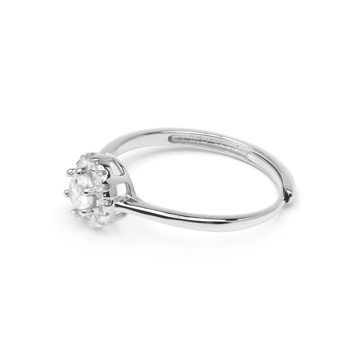 Anillo de Plata de Ley 925 y Circonita Brillante - Jaka