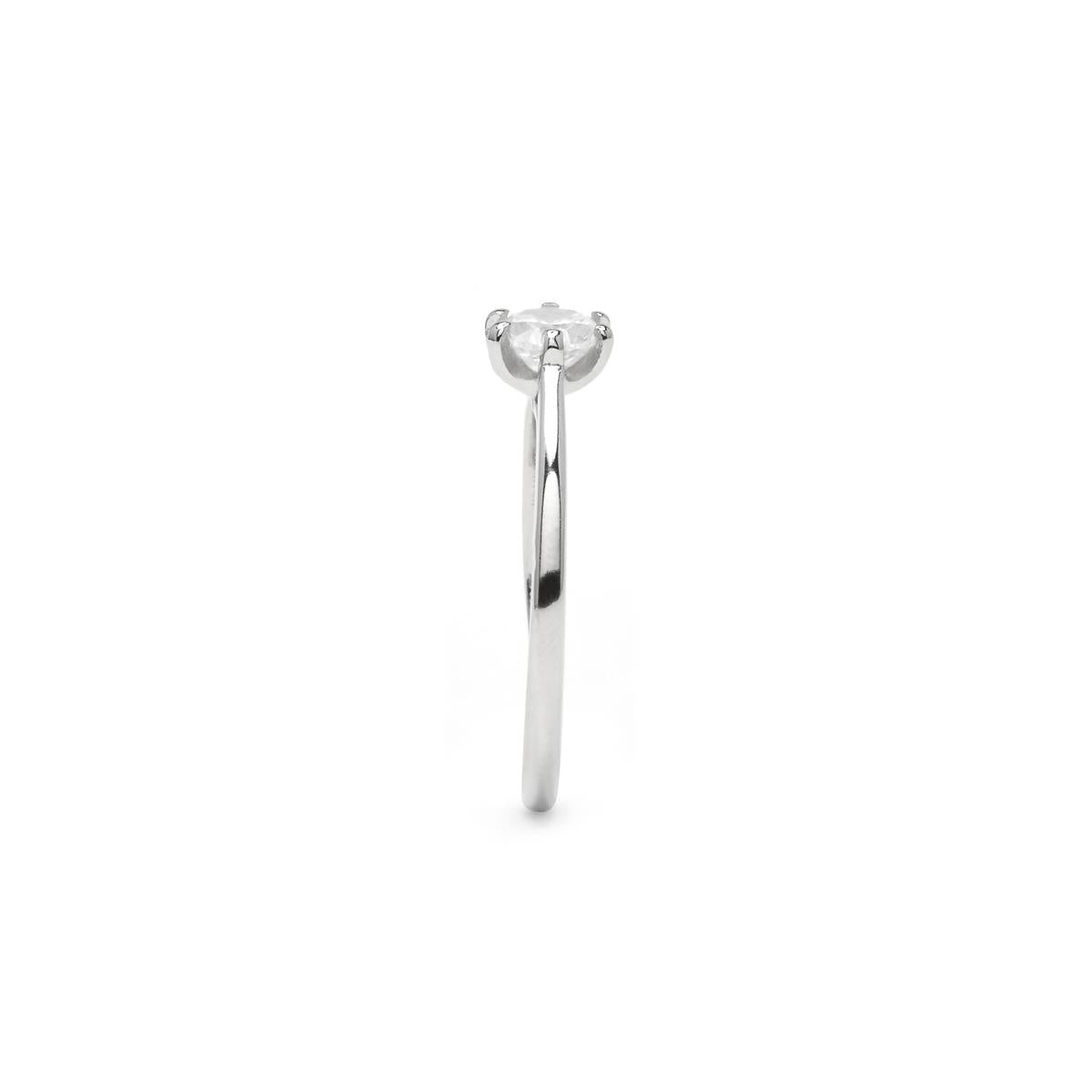 Anillo de Plata de Ley 925 y Circonita Brillante - Kida