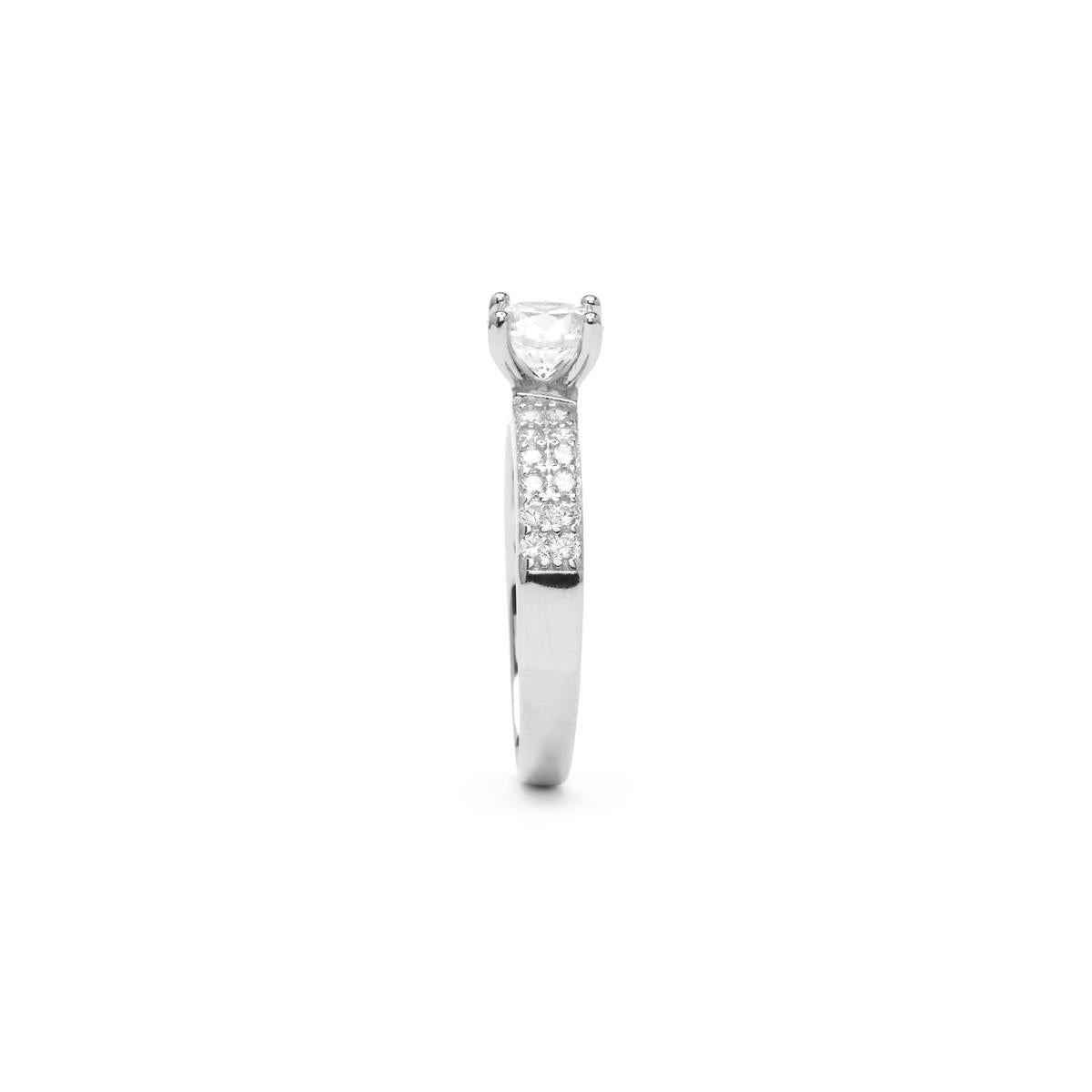 Anillo de Plata de Ley 925 y Circonita Brillante - Anwi