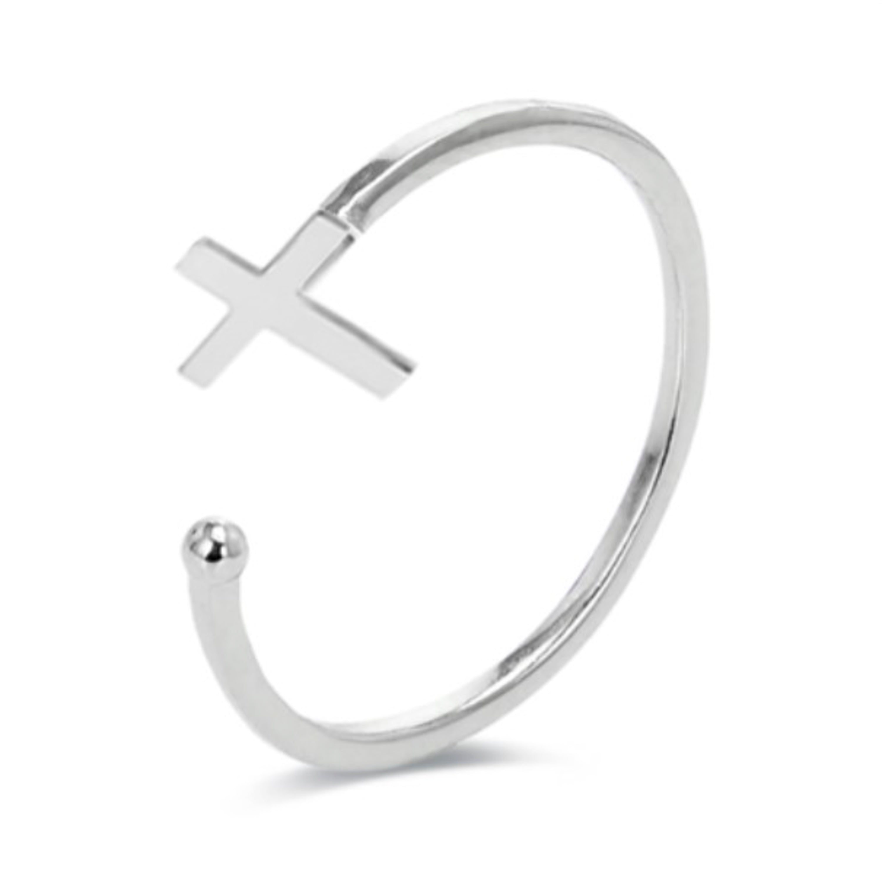 925 Sterling Silver Ring with Rhodium Finish - Dilme
