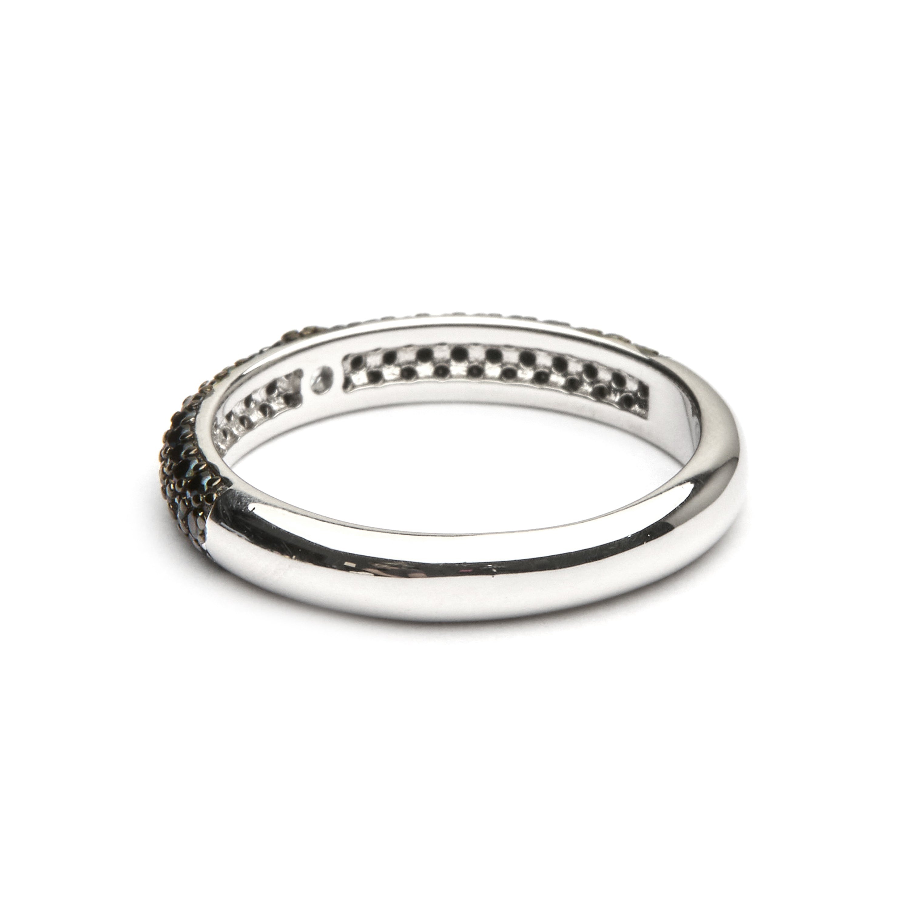 Anillo de Plata de Ley 925 y Circonita Onix acabado en rodio - Ontary
