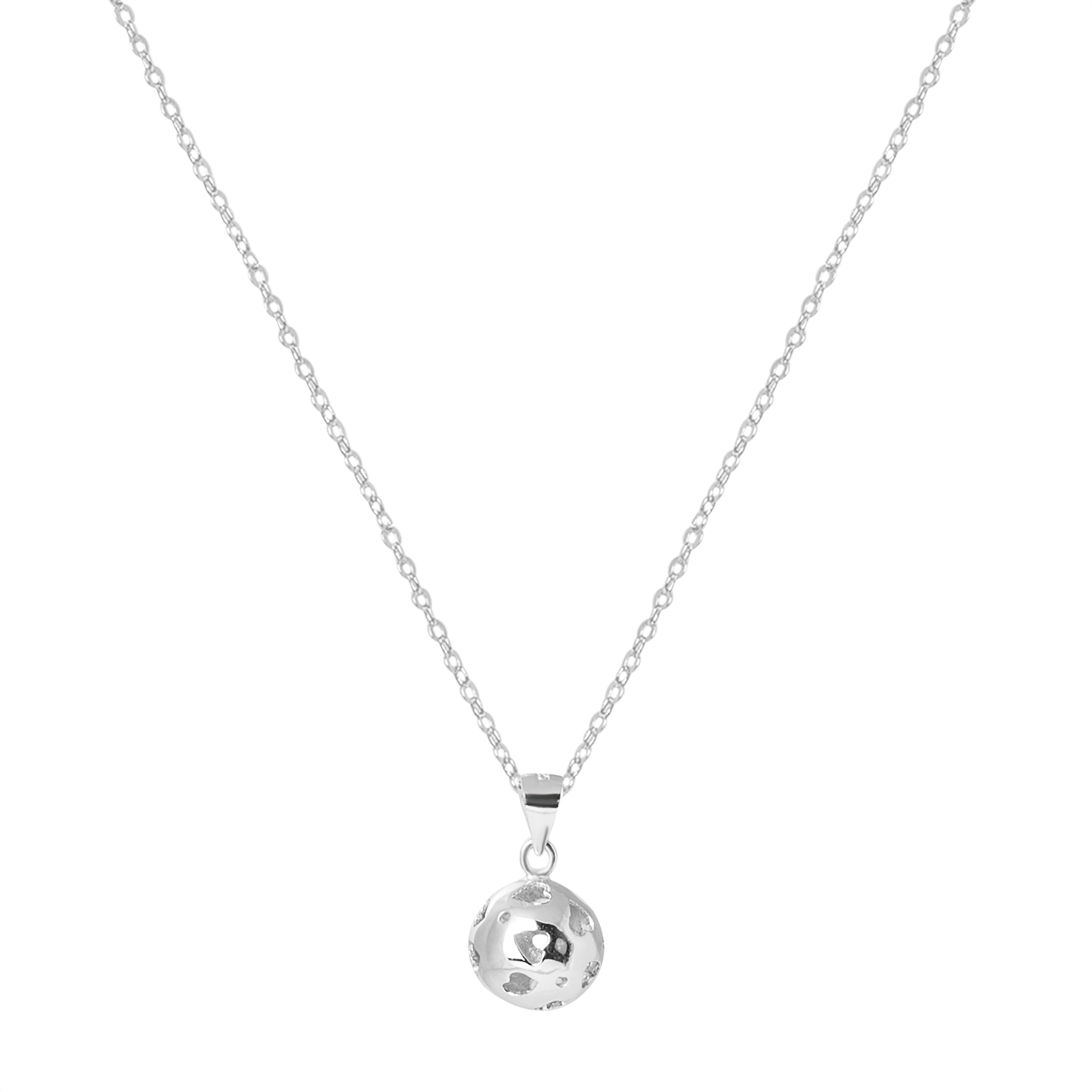 925 Sterling Silver Necklace with Rhodium Finish - Yedia