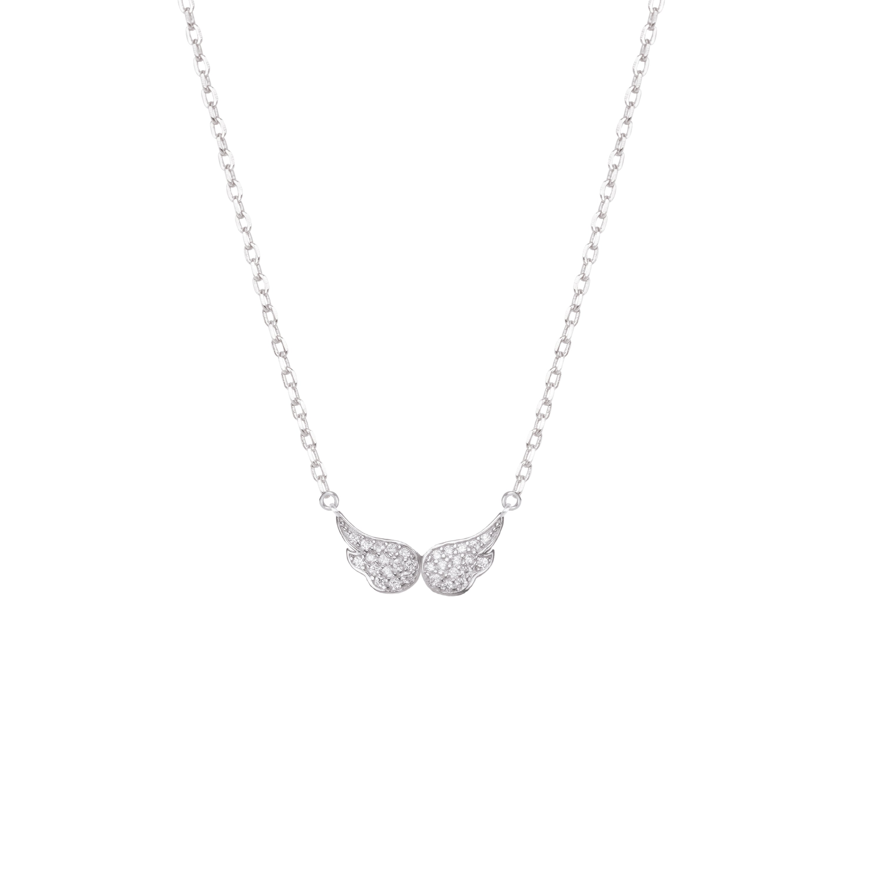 925 Sterling Silver Brilliant Cubic Zirconia Rhodium Plated Necklace - Purity