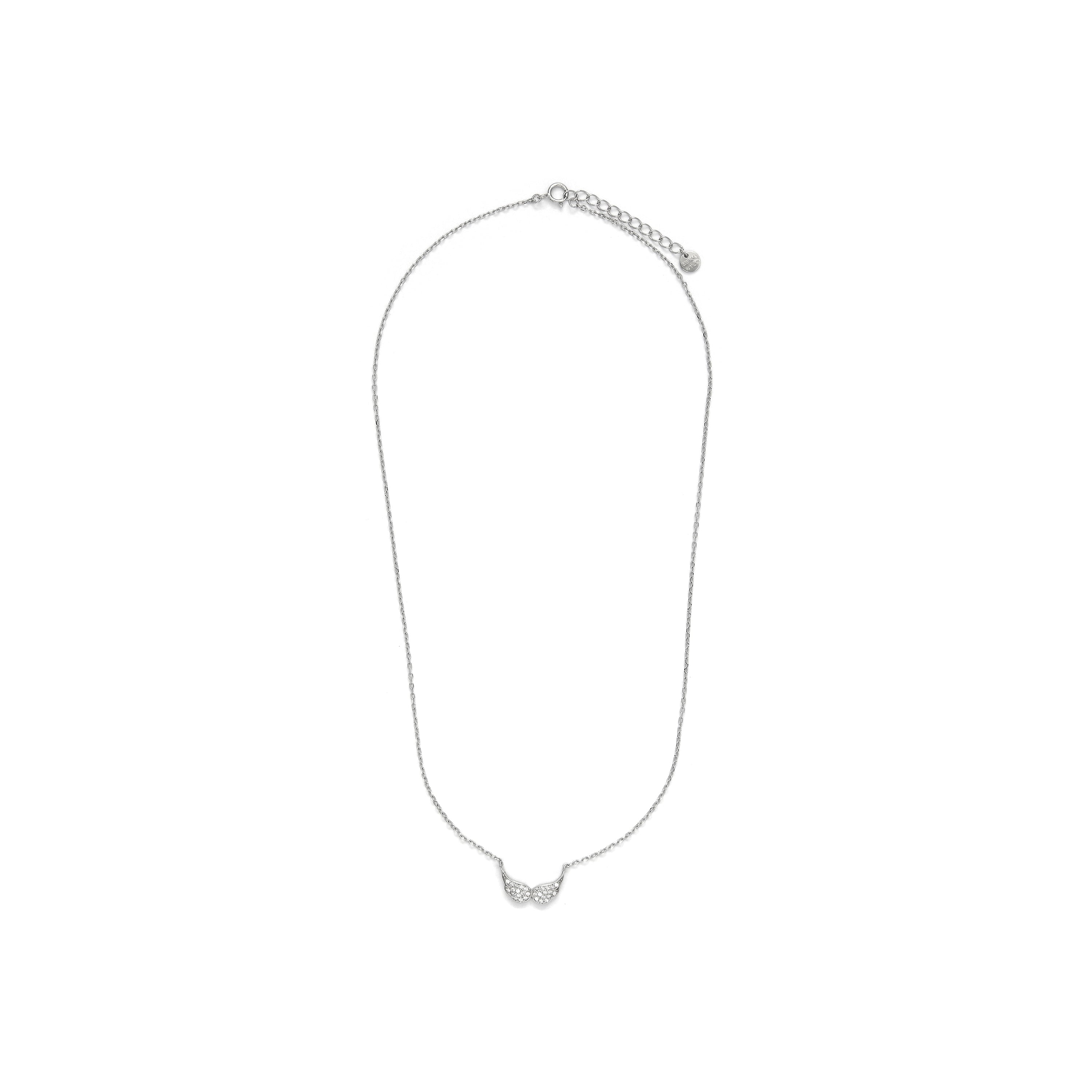 925 Sterling Silver Brilliant Cubic Zirconia Rhodium Plated Necklace - Purity