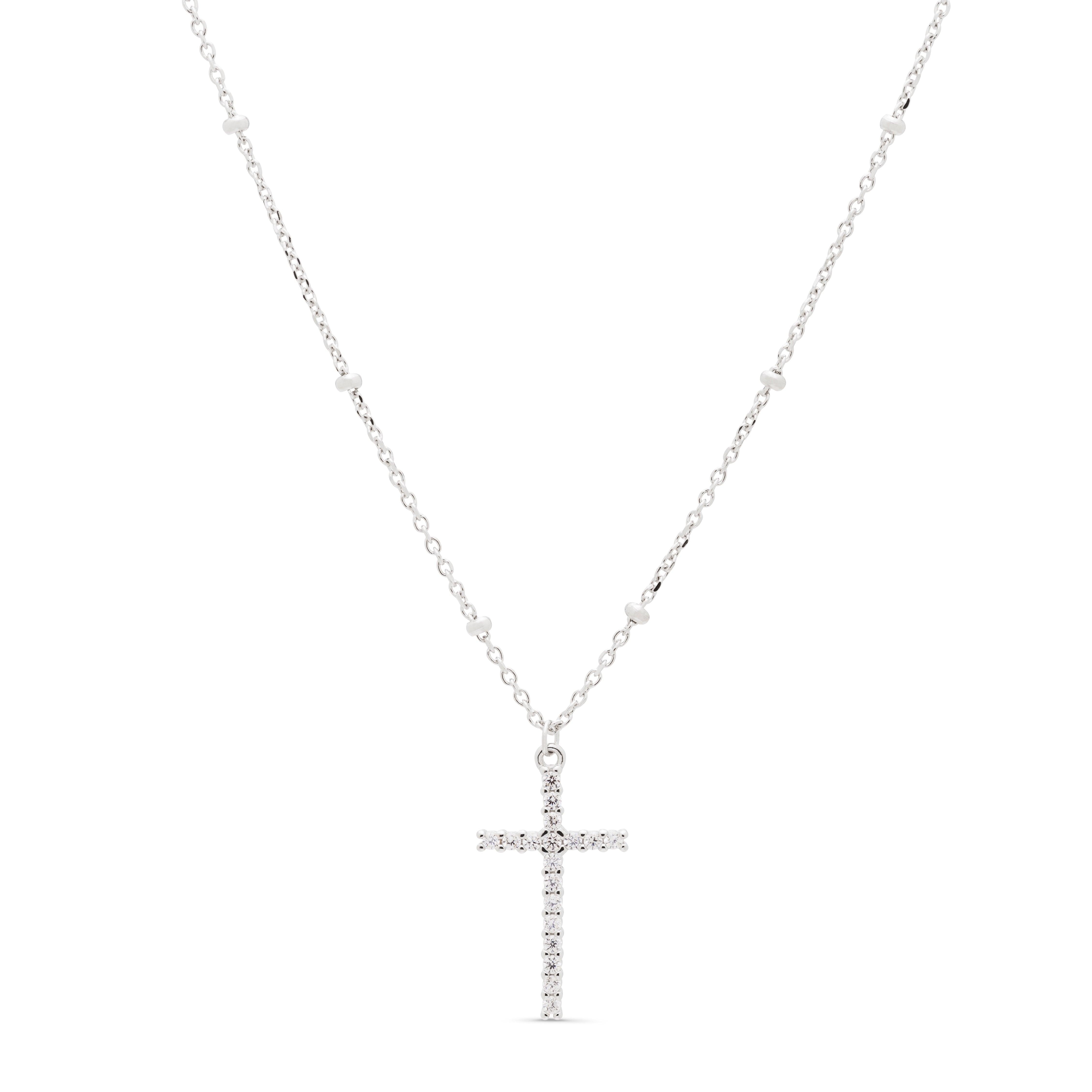 Collar de Plata de Ley 925 con Circonita Brillante acabado en rodio - Robbeorn