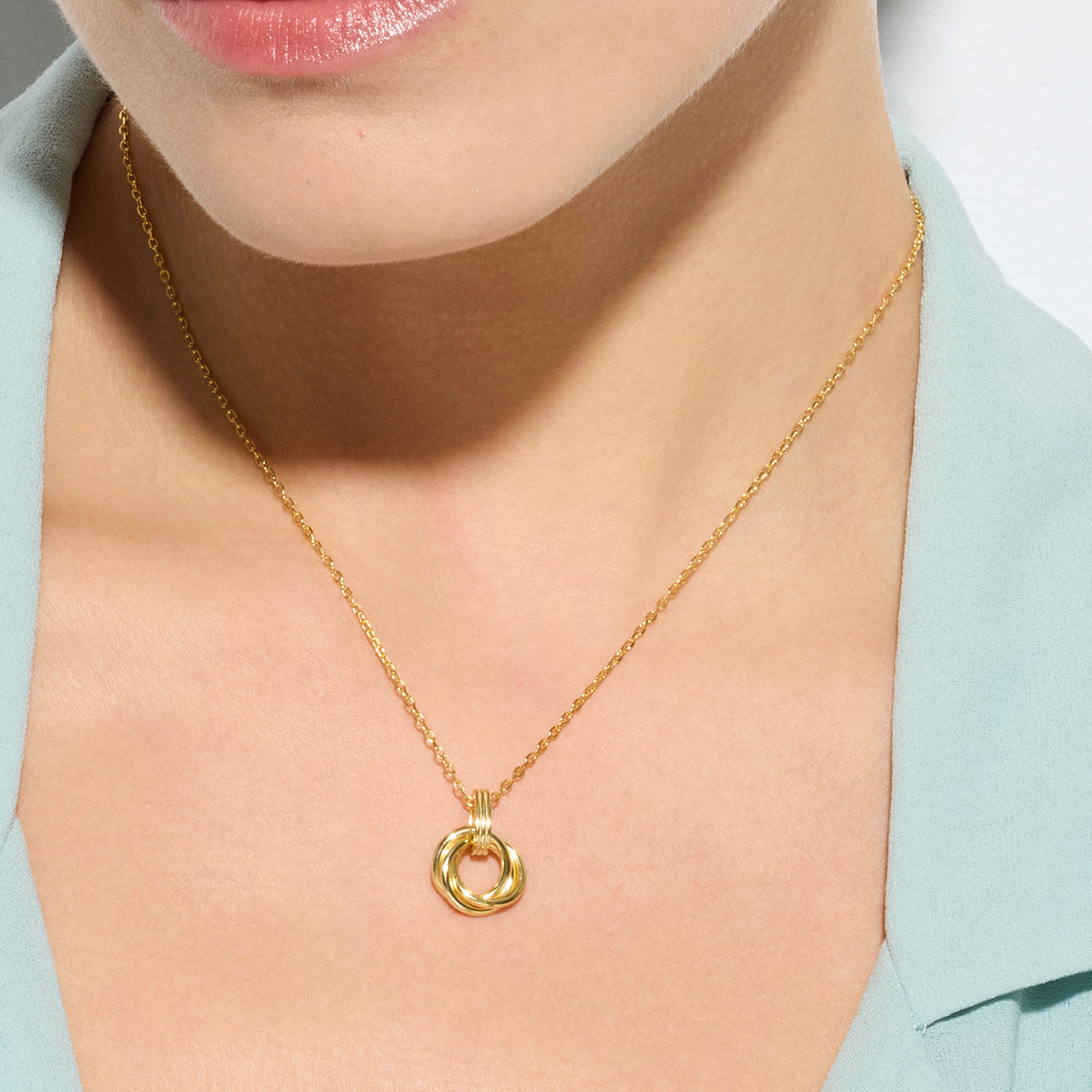 Colar em Prata 925 com acabamento em ouro amarelo 18k - Uless