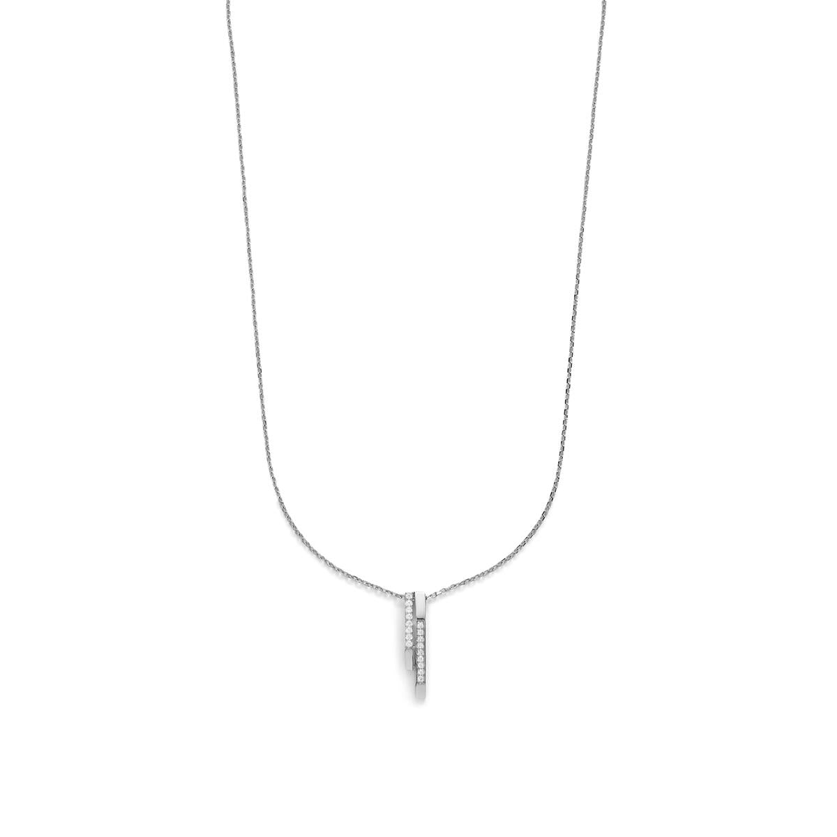 Collar de Plata de Ley 925 y Circonita Brillante acabado en rodio - Uthera