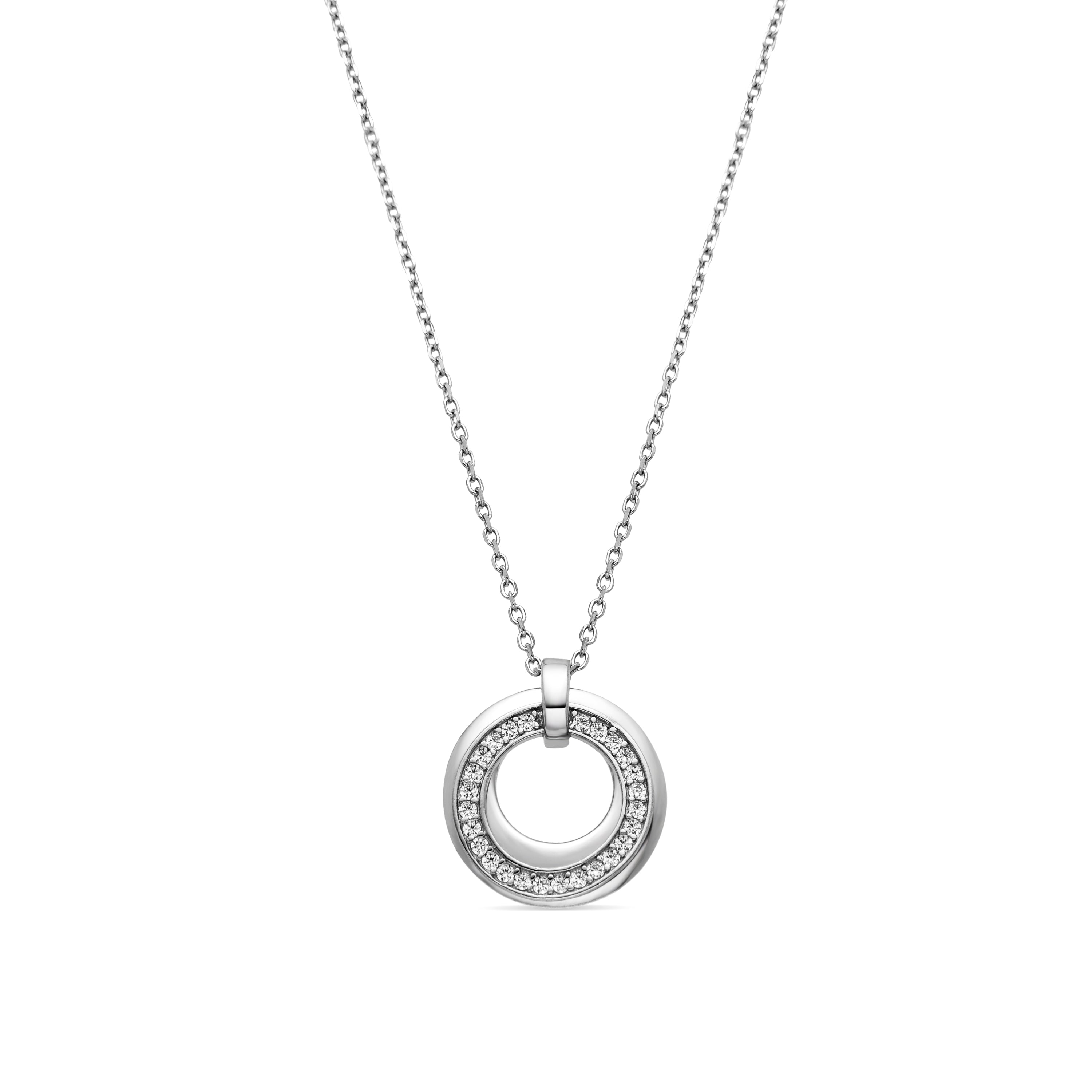 925 Sterling Silver Rhodium Plated Necklace - Netoss
