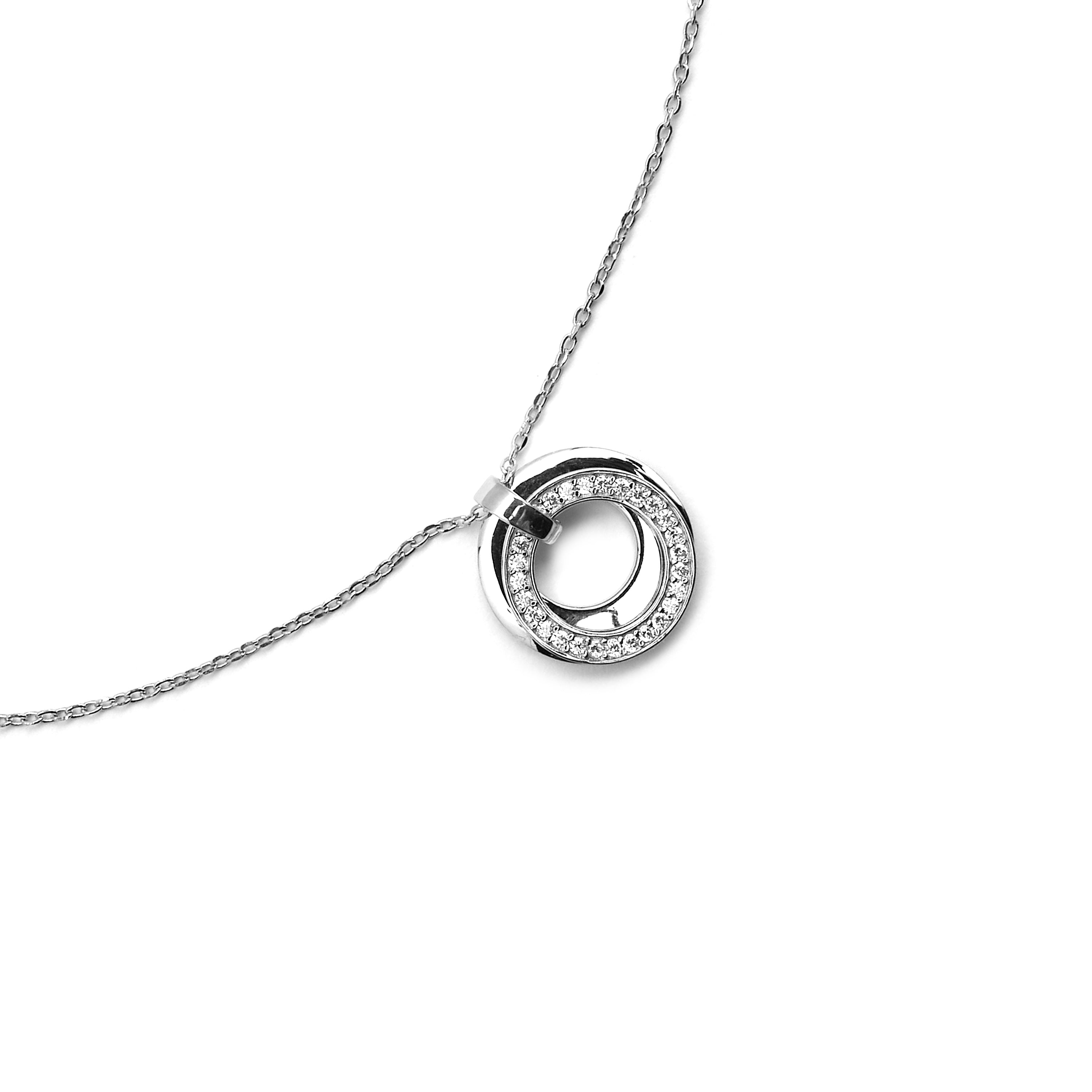 925 Sterling Silver Rhodium Plated Necklace - Netoss