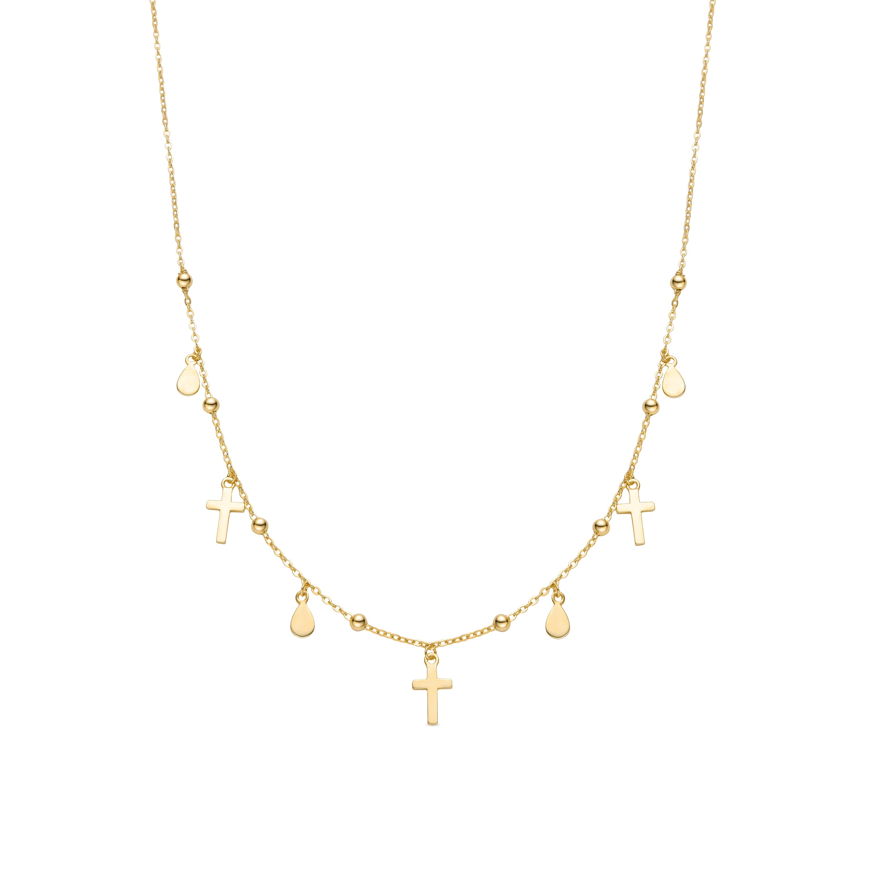 925 Sterling Silver Necklace with 18K Yellow Gold Finish - Cirai