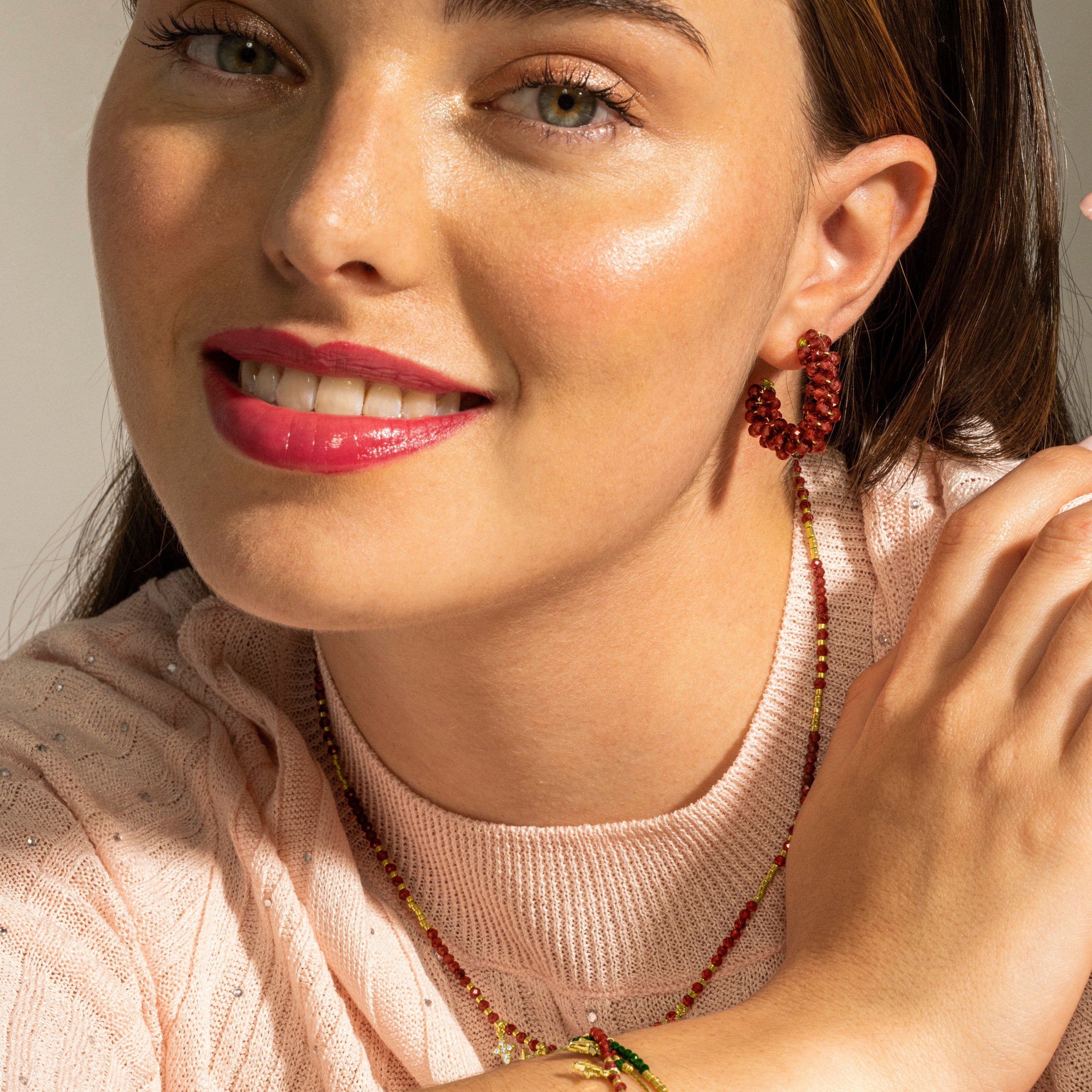 Colar de Prata 925 e Zircônia Brilhante com acabamento em ouro 18k - Paila