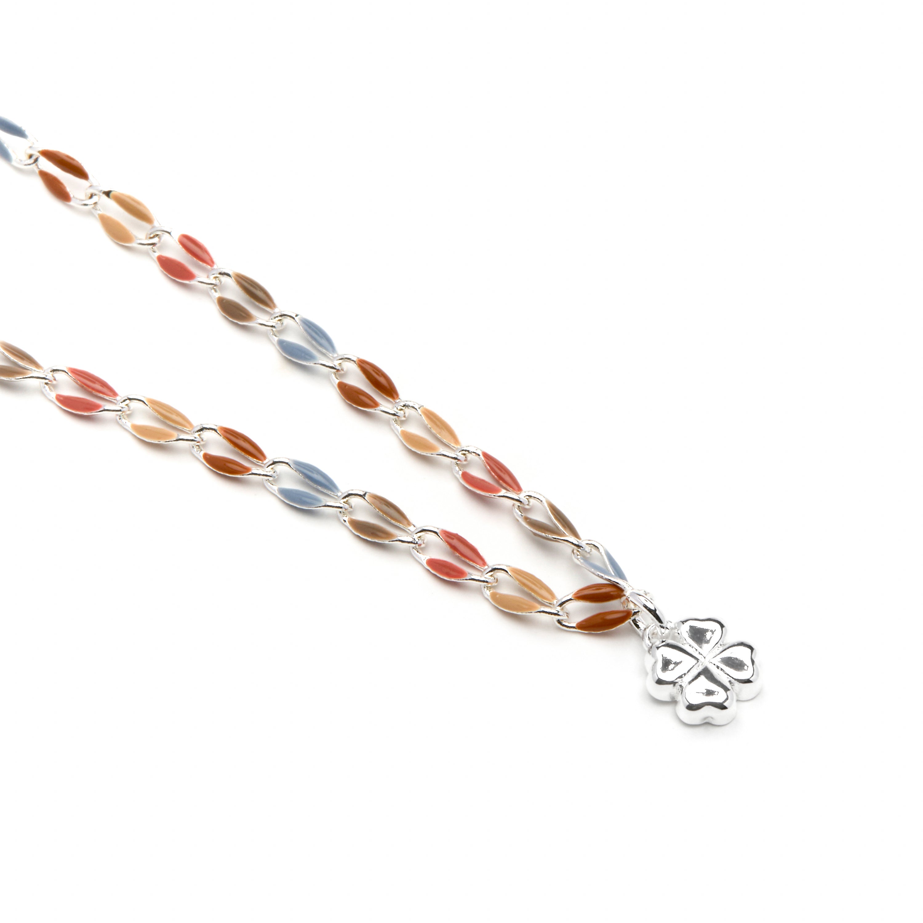 Collar de Plata de Ley 925 y Lacado Multicolor acabado rodio - Niryan