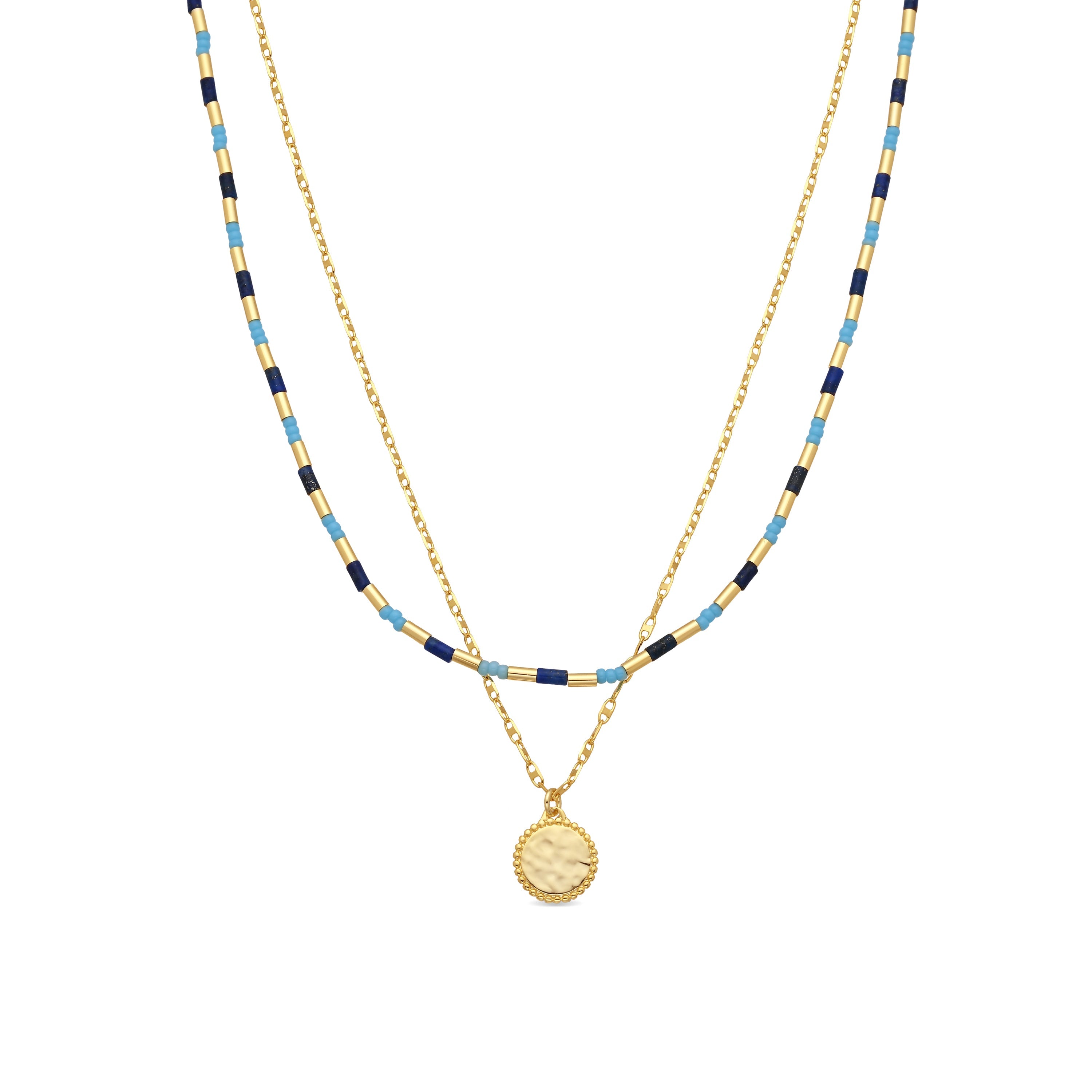 Sterling Silver 925 Necklace with 18k Yellow Gold Finish - Chokki