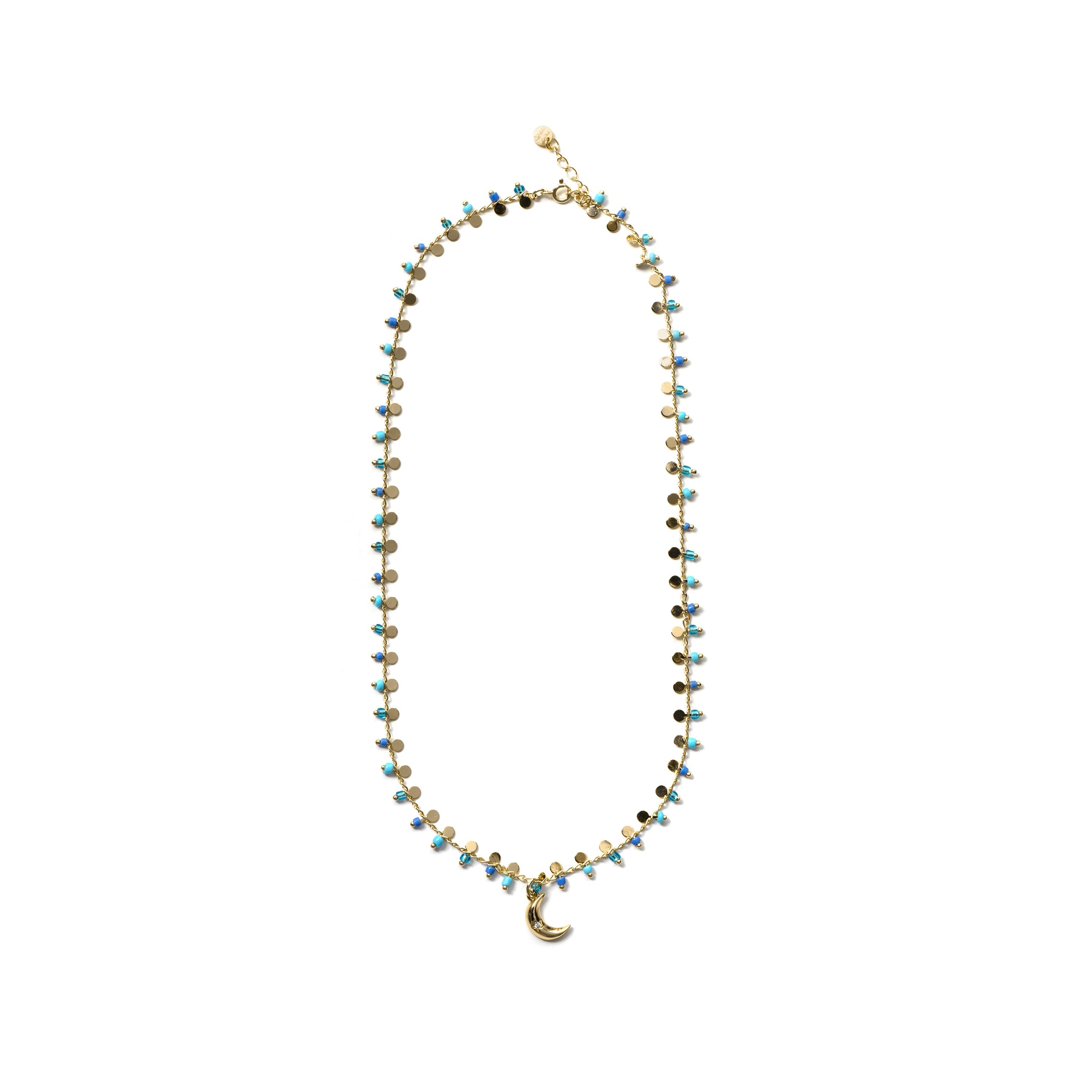 Collar de Plata de Ley 925 y Circonita Brillante acabado en oro amarillo de 18k - Limaso