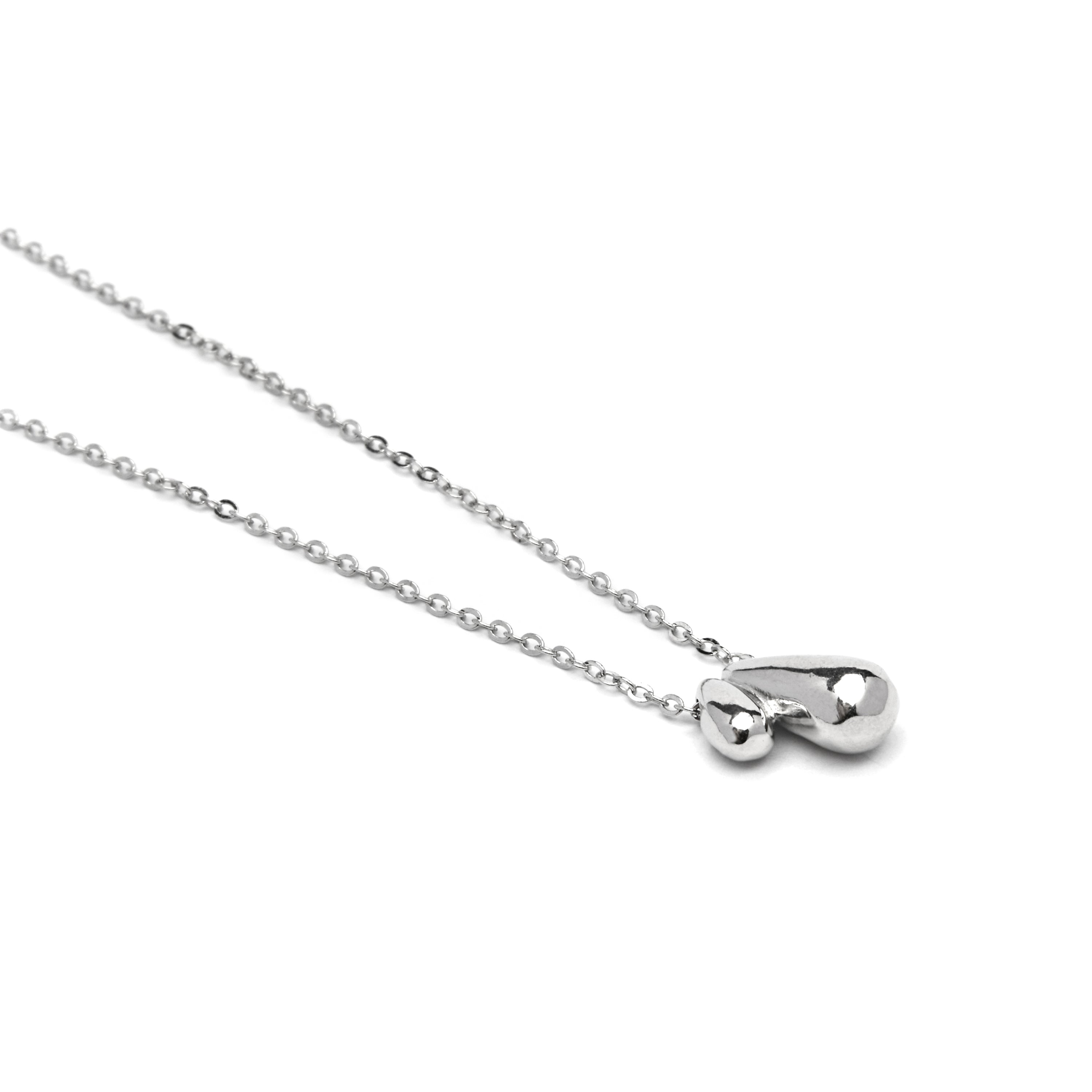 925 Sterling Silver Necklace with Rhodium Finish - Zarael