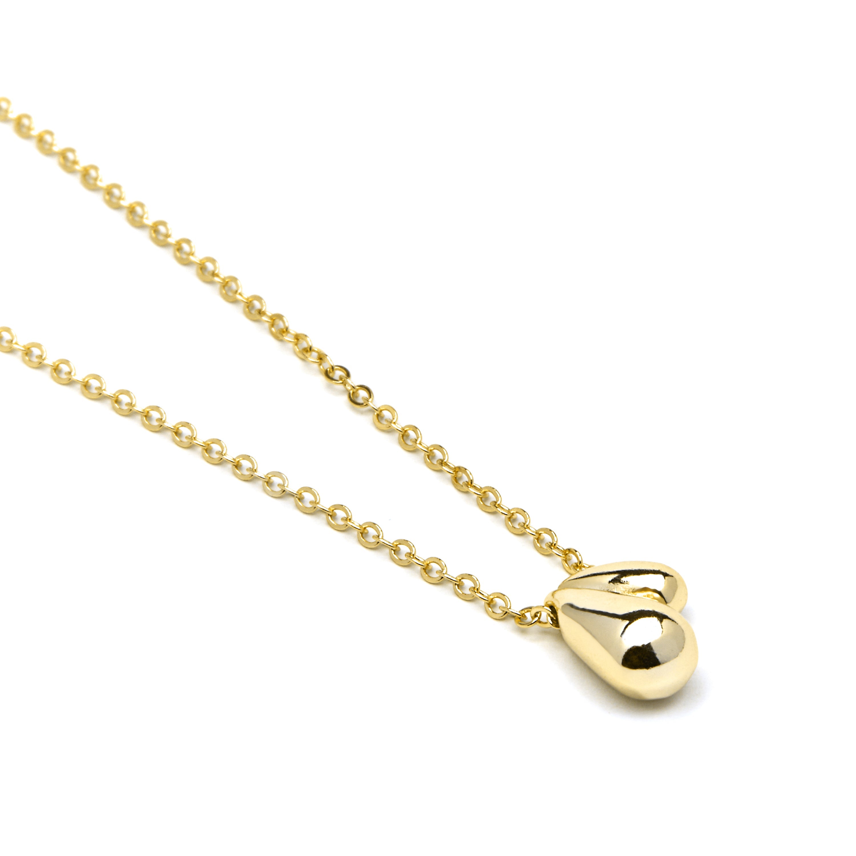 925 Sterling Silver Necklace with 18k Yellow Gold Finish - Zarael
