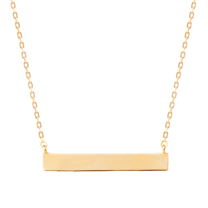 925 Sterling Silver Necklace with 18K Rose Gold Finish - Drap