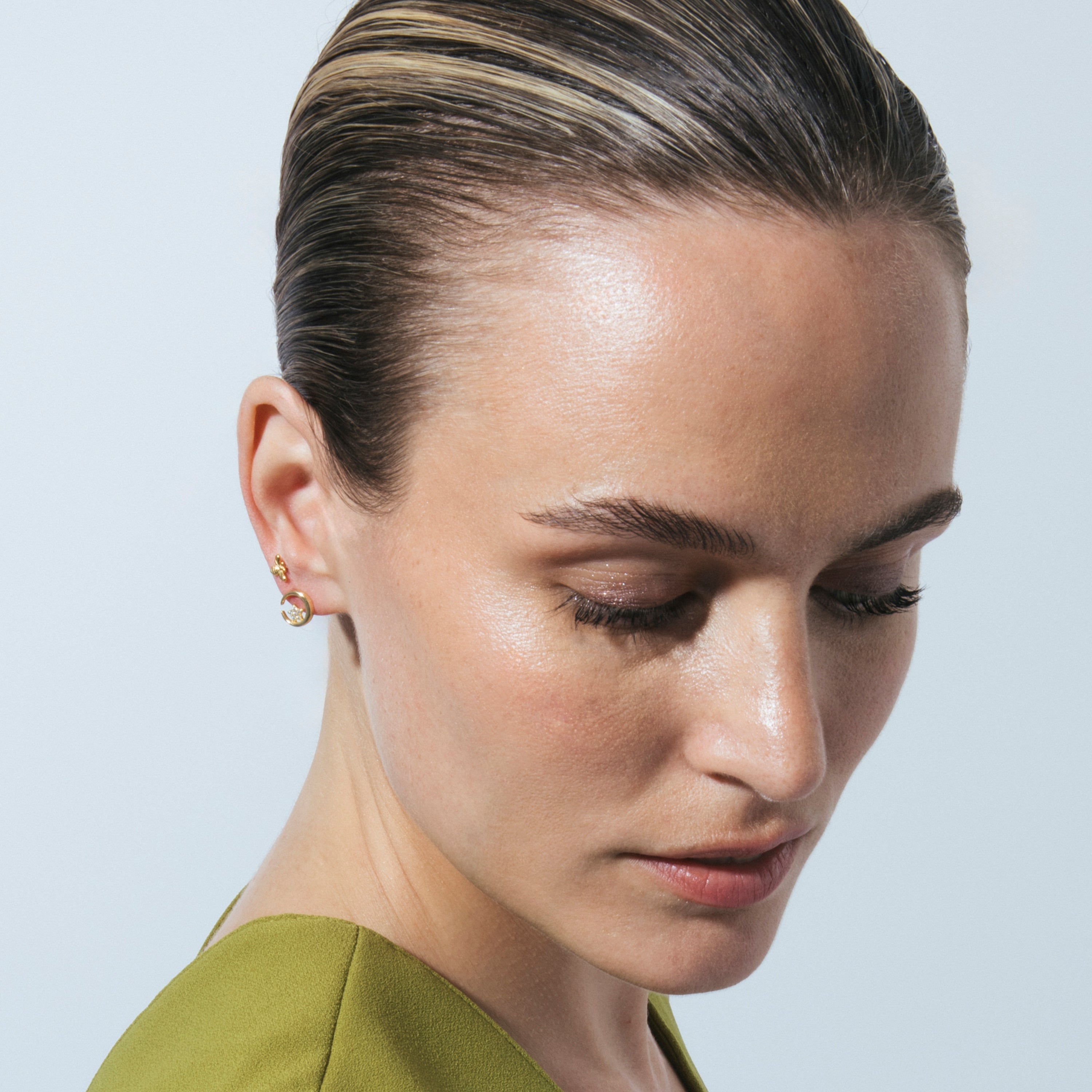 18k yellow gold piercing - Pejir