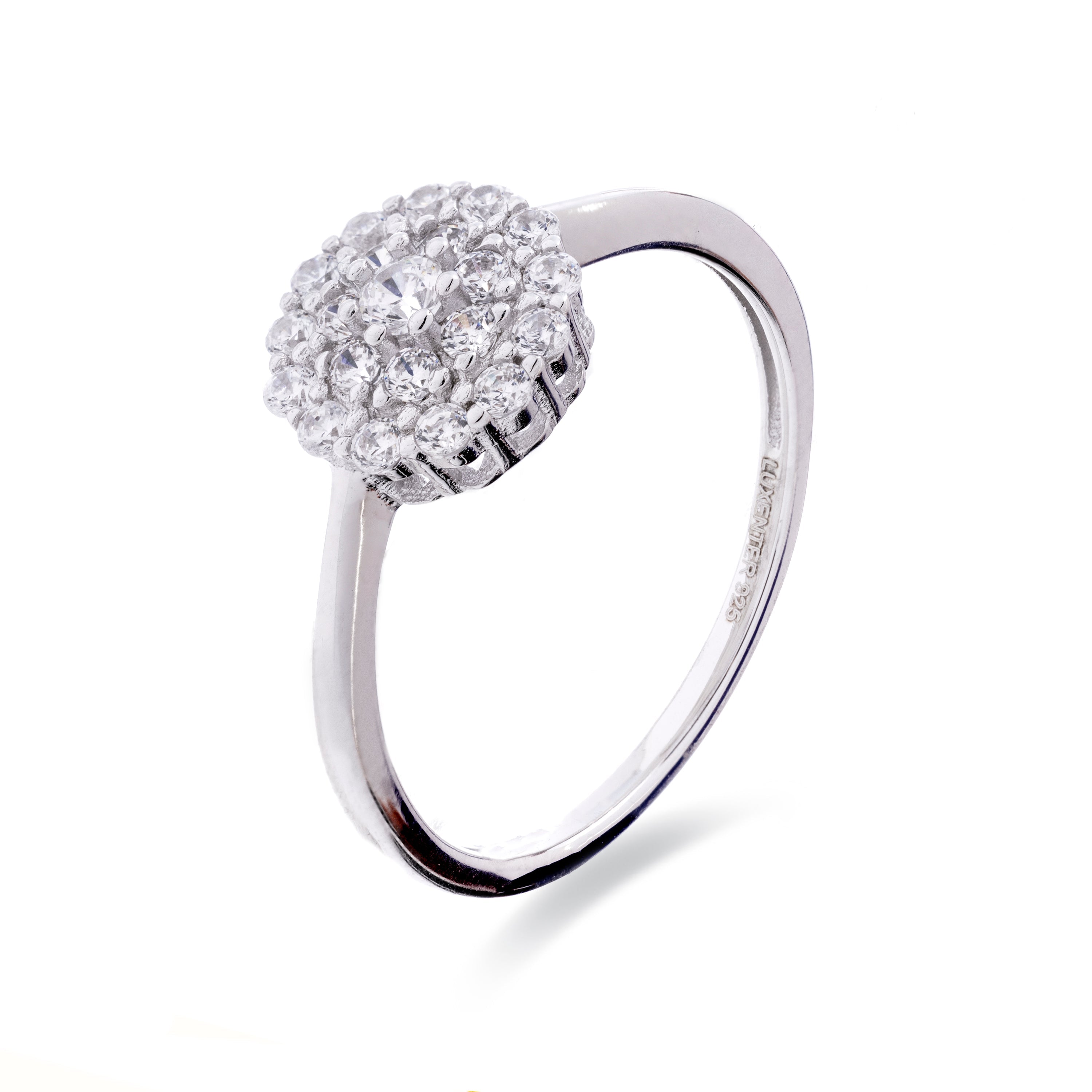 925 Sterling Silver Ring with Rhodium Finish - Nuse