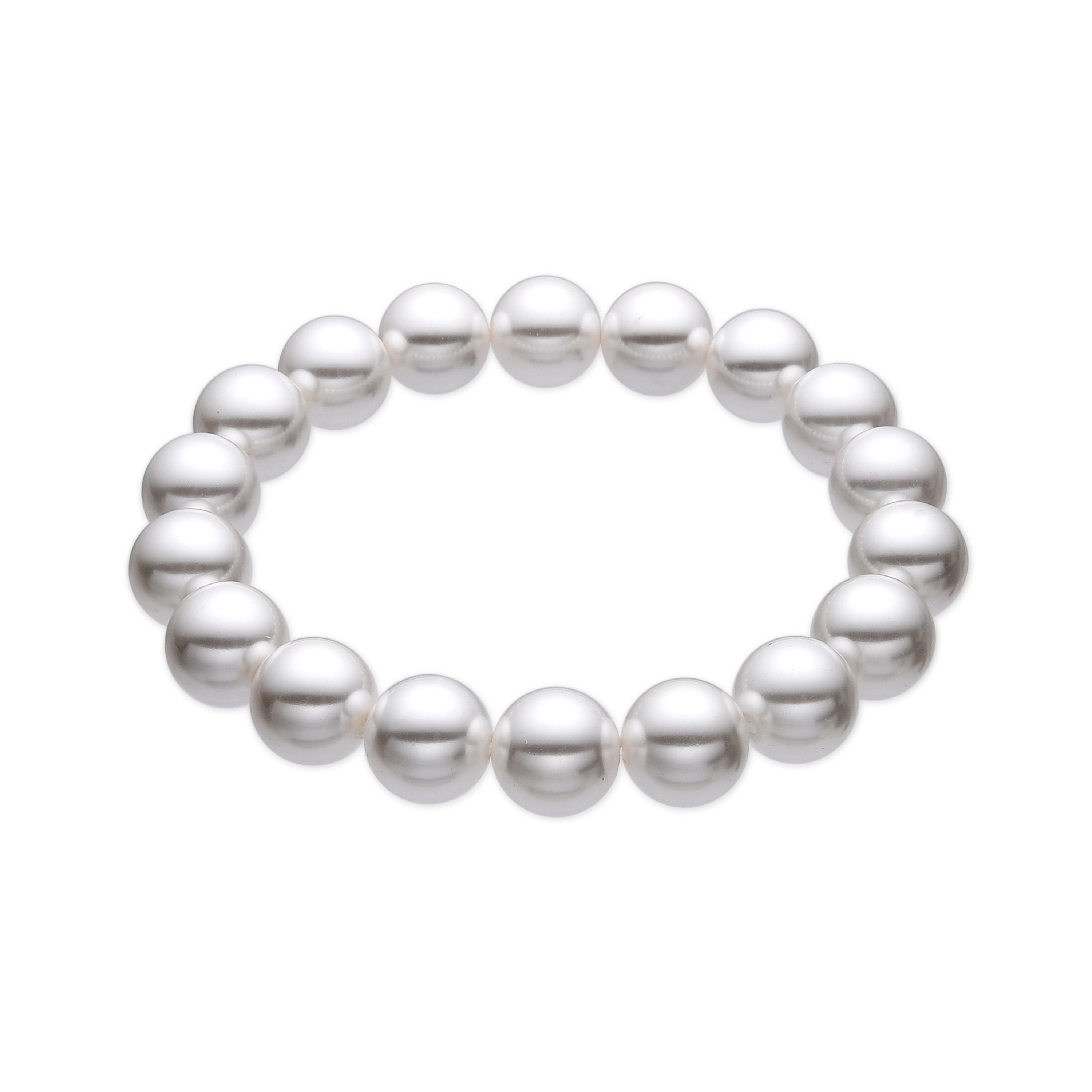 18k Gold Finish White Pearl Bracelet - Anrae