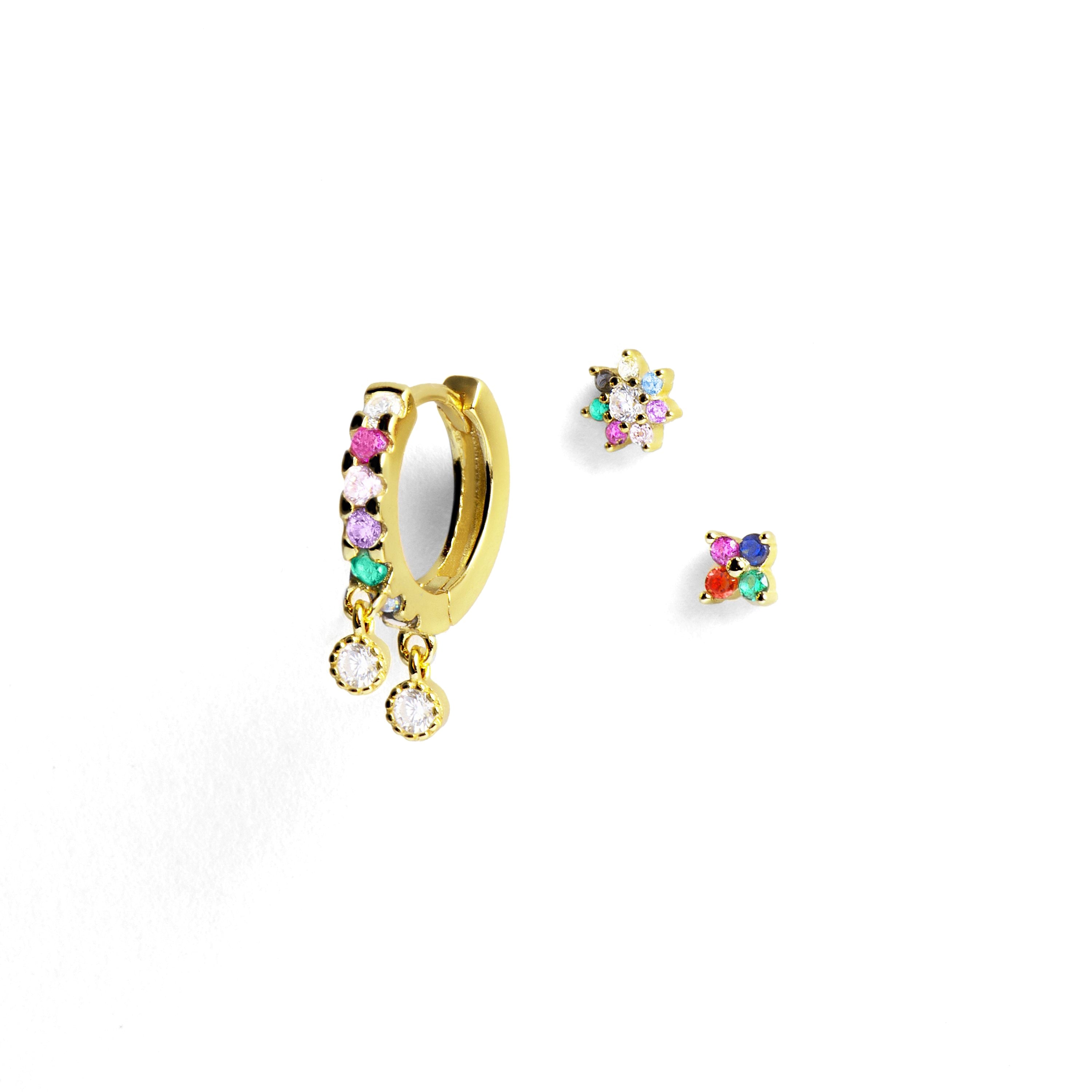 Phanvi, Fanti, and Eser 925 Sterling Silver Piercing Set