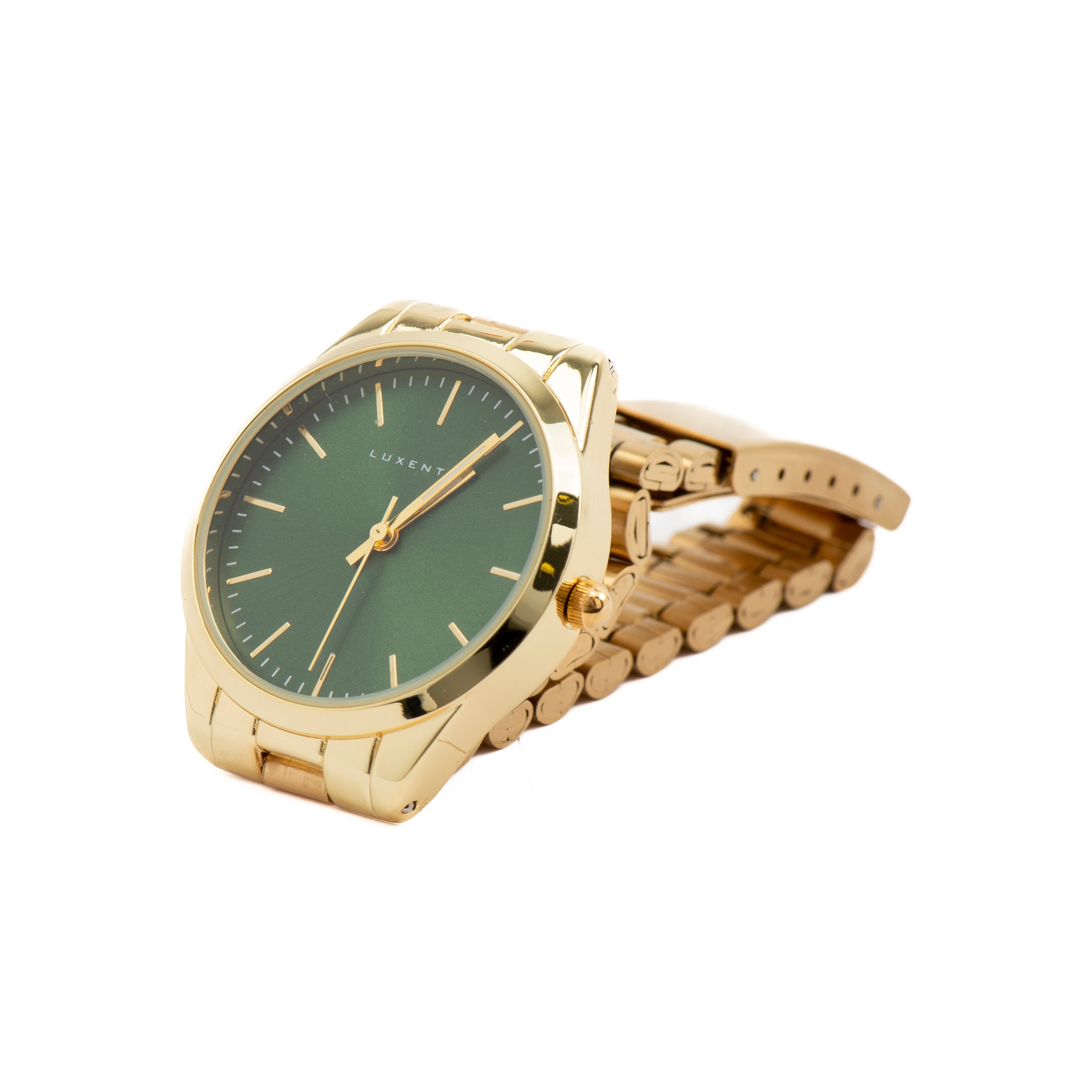 Reloj con Metalizado Verde acabado oro 18k - Verni
