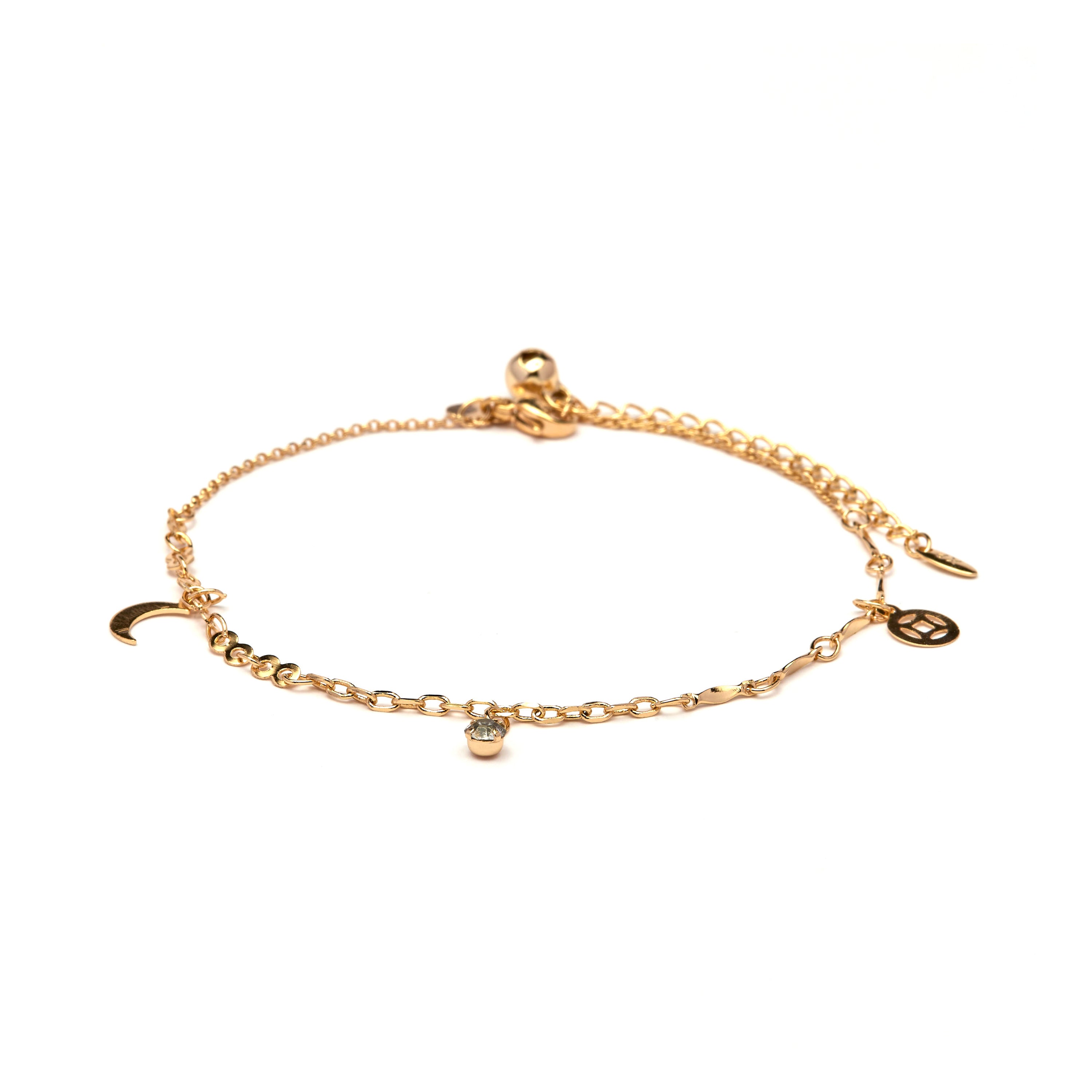 18k Yellow Gold Plated Anklet - Duaha