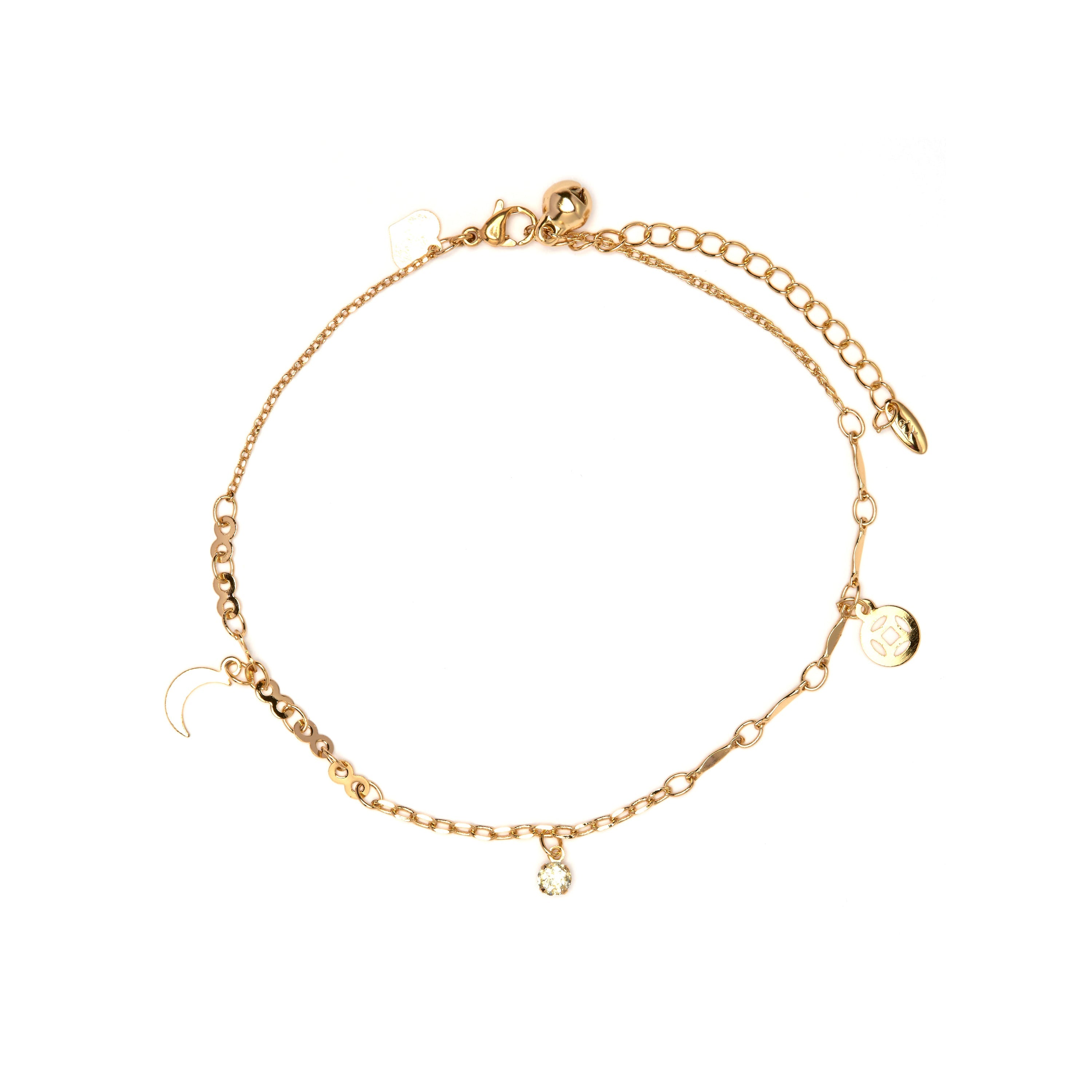 18k Yellow Gold Plated Anklet - Duaha
