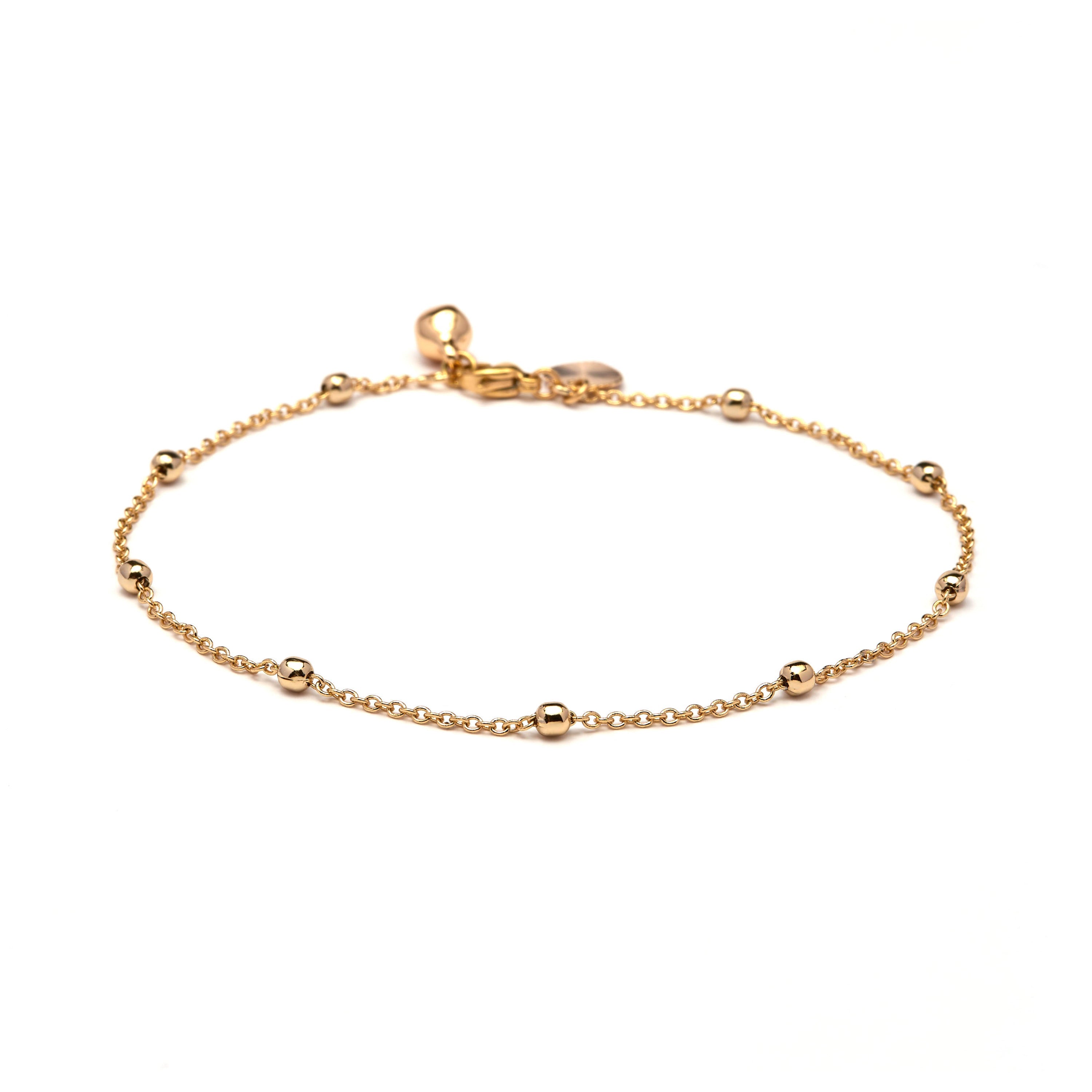 18k yellow gold-plated ankle bracelet - Harak