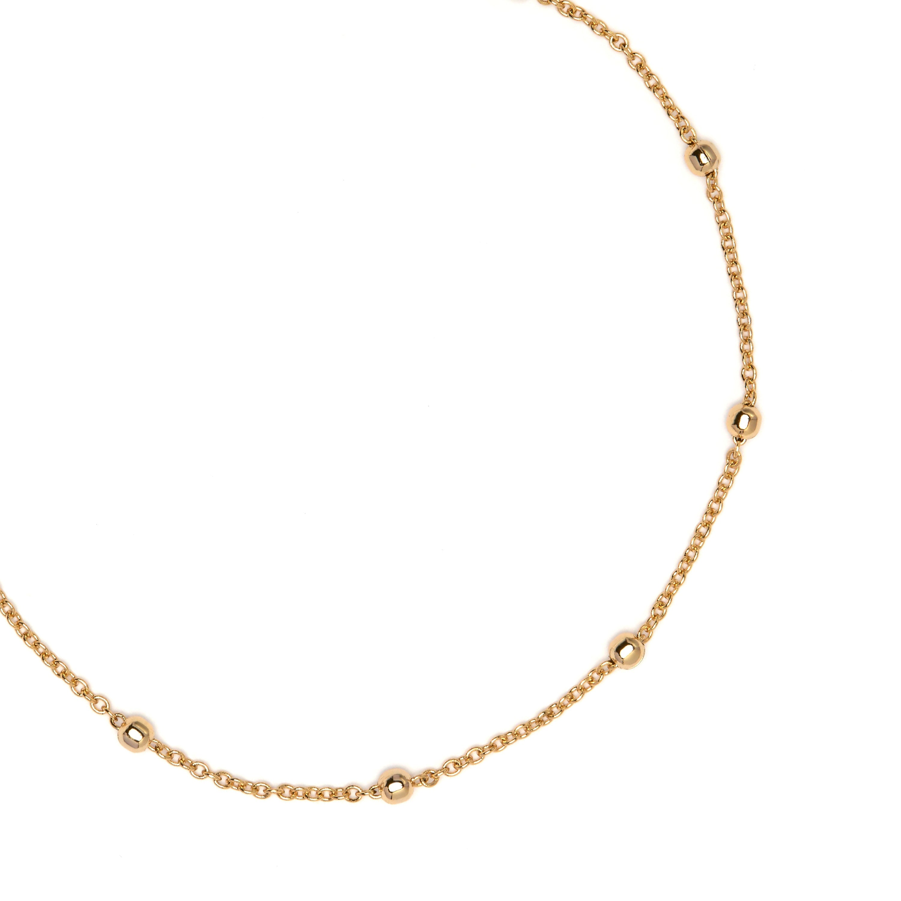 18k yellow gold-plated ankle bracelet - Harak