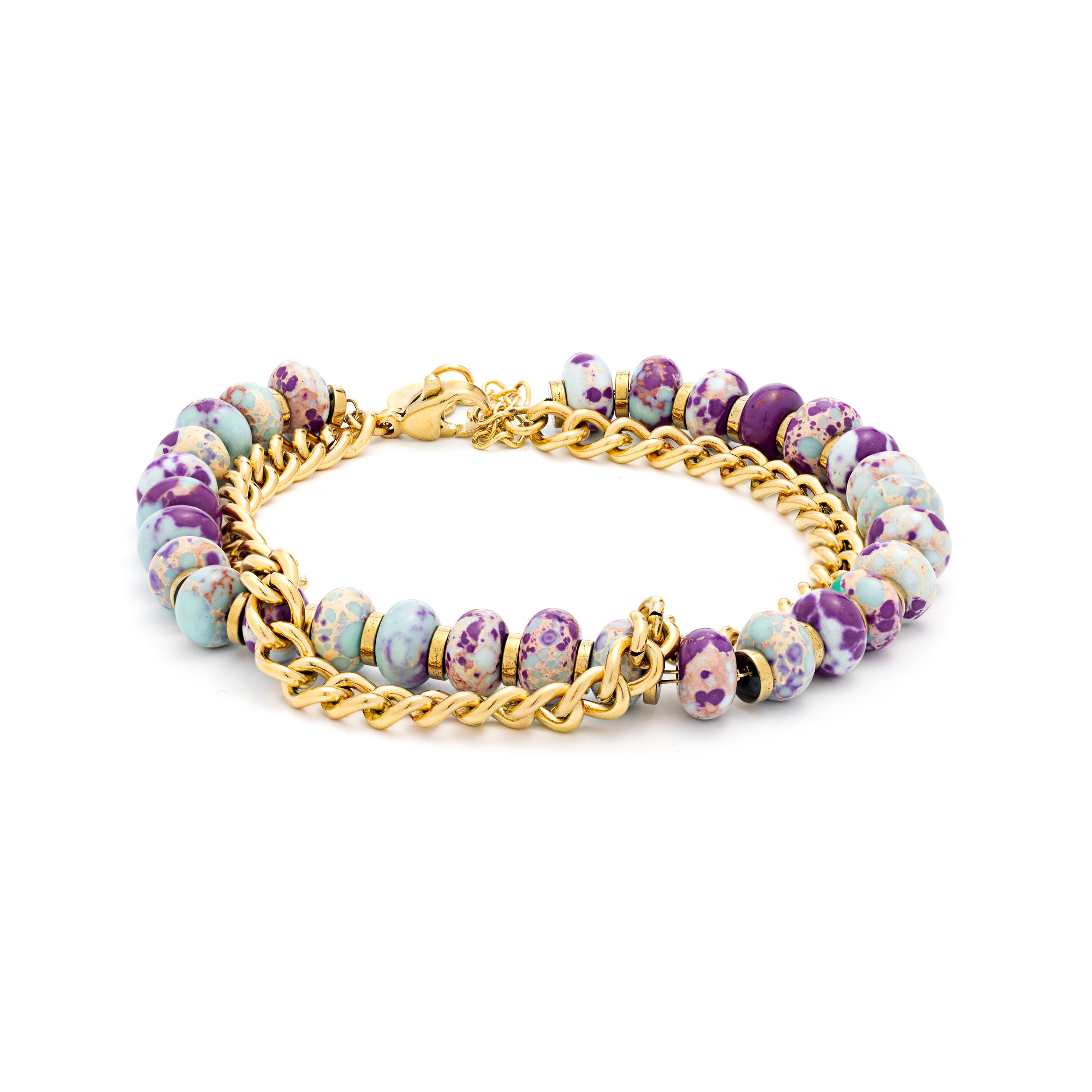 18K yellow gold finished bracelet - Hidao