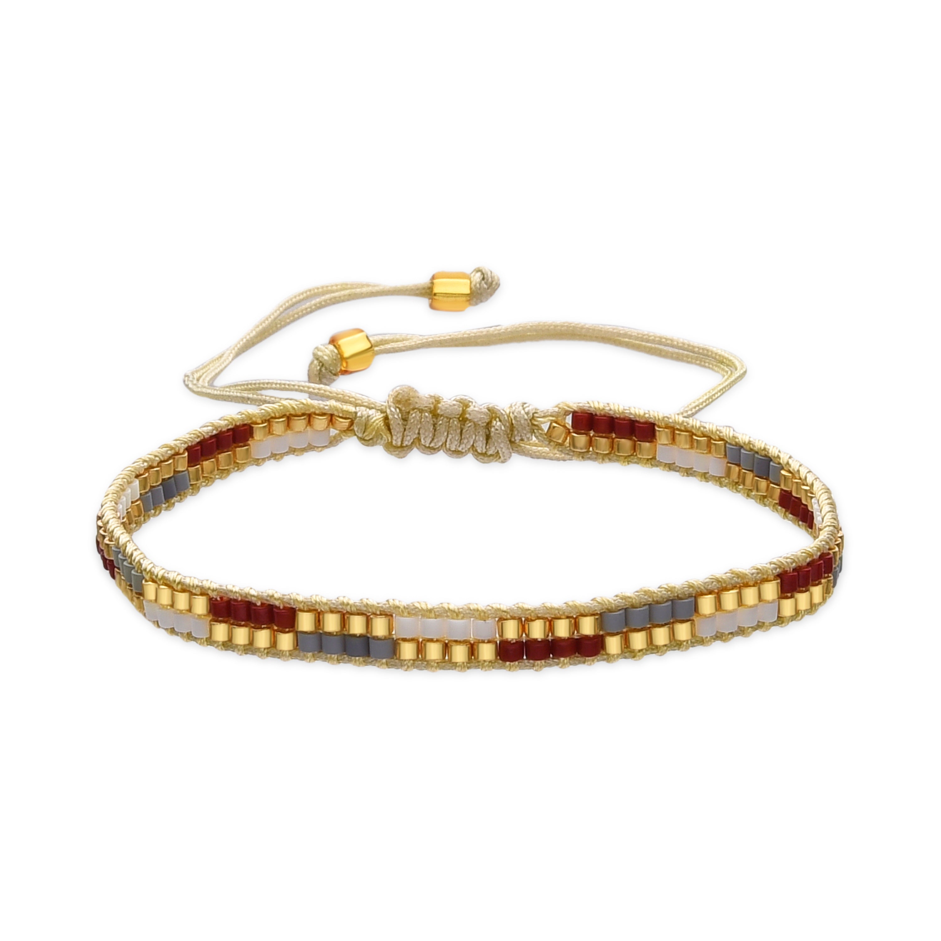 Multicolor Crystal Bracelet, 18k Gold Finish - Anlako
