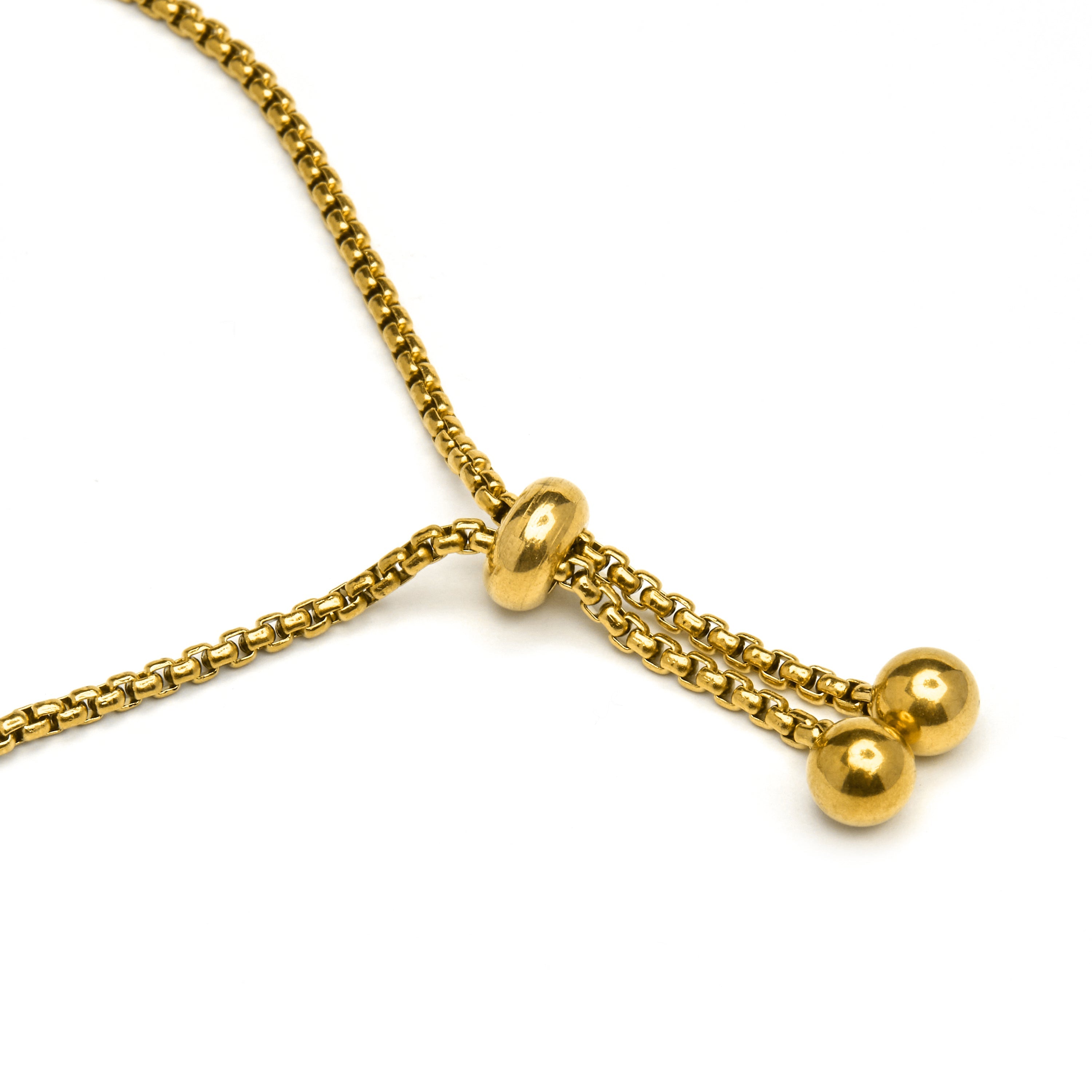 White Mother-of-Pearl Bracelet Finished in 18K Yellow Gold - Alphabet
