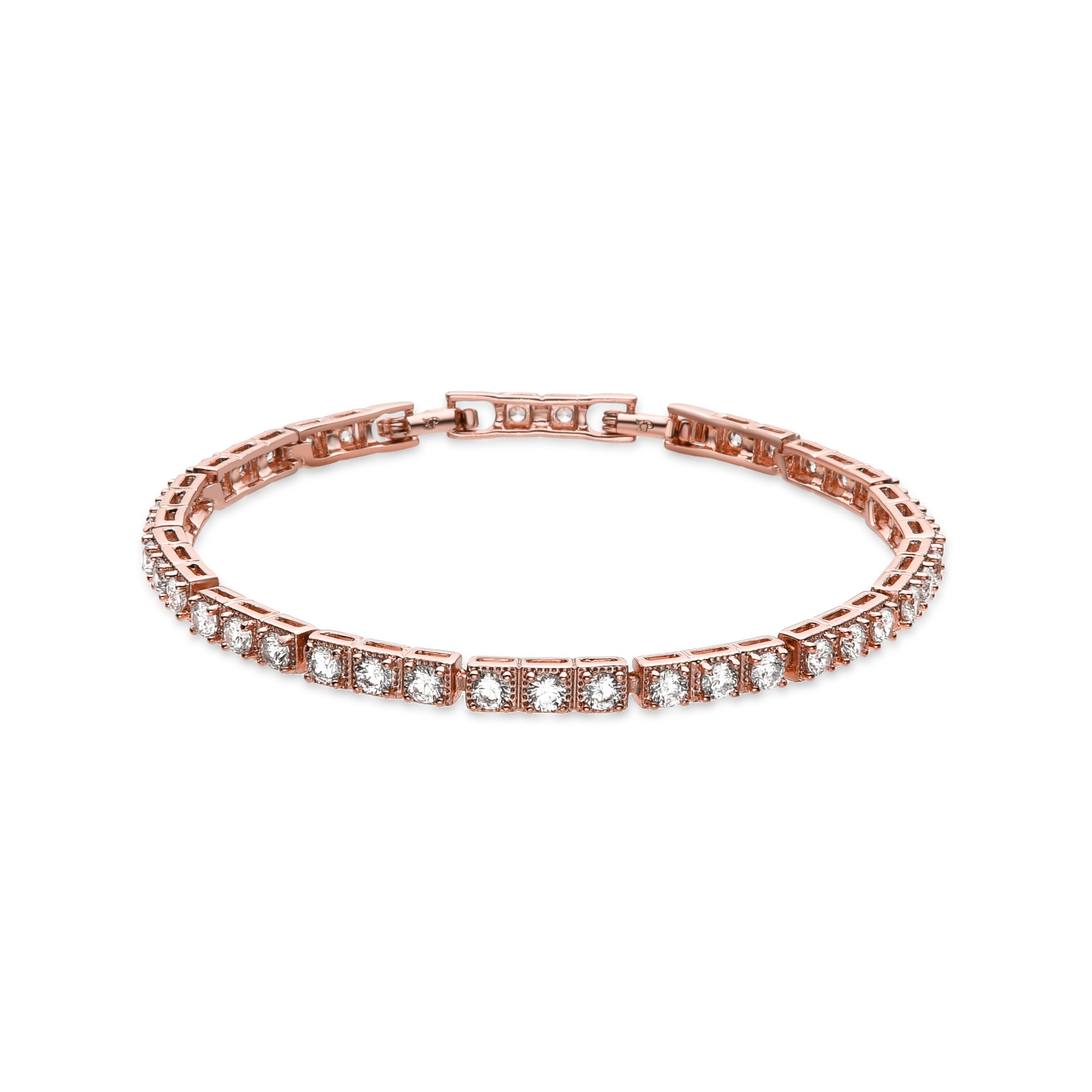 Brilliant Zirconia Bracelet finished in 18K yellow gold - Irda
