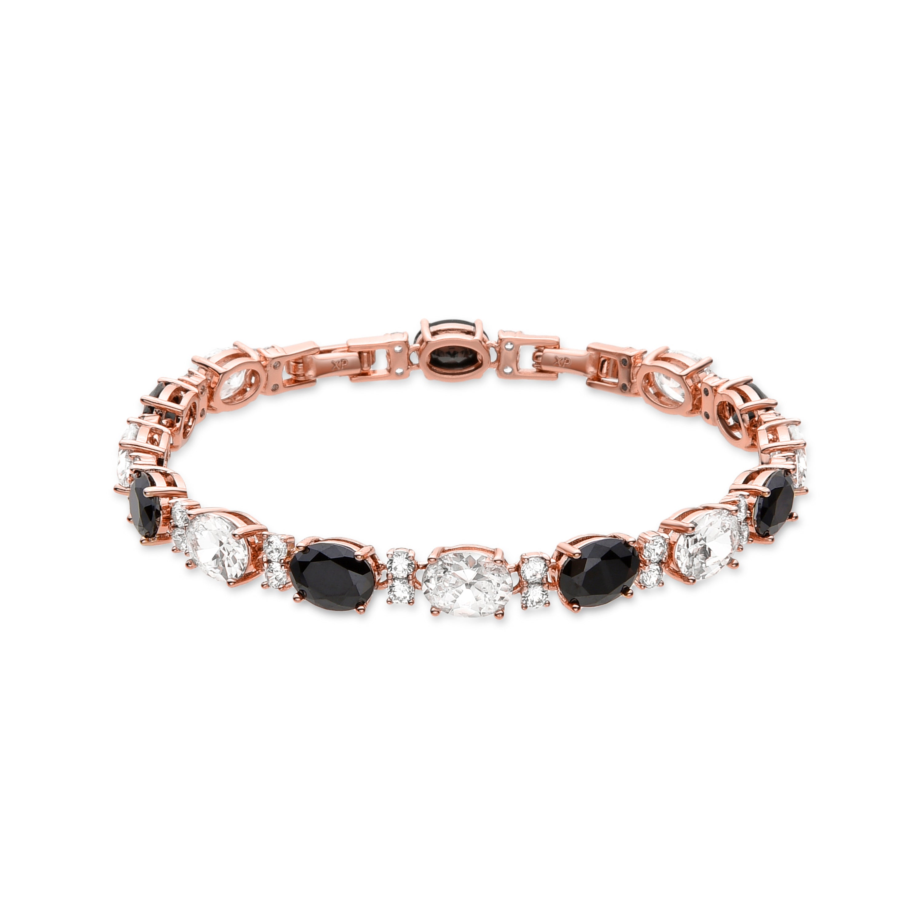 Onyx Zirconia Bracelet finished in 18K yellow gold - Sionna