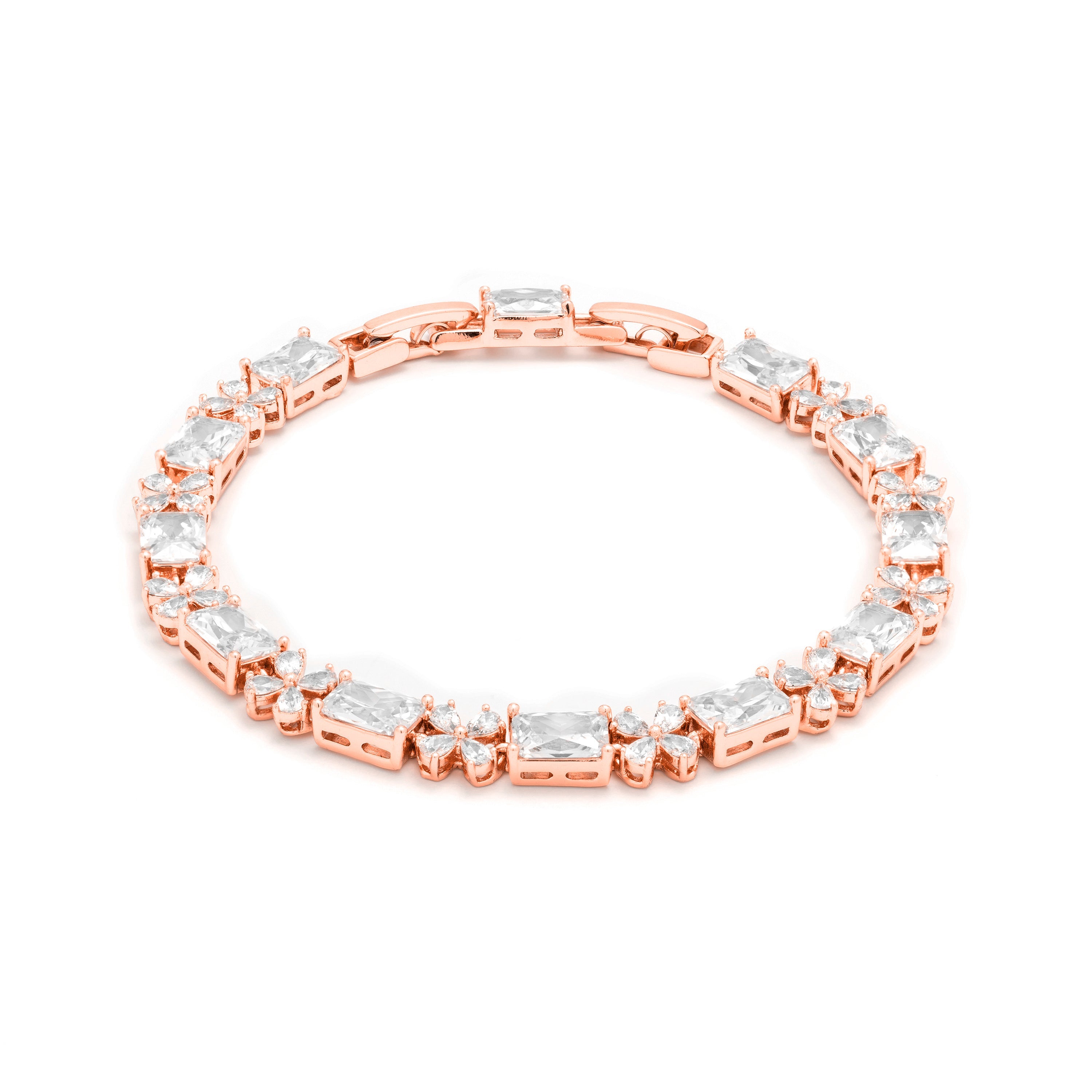 Bracelet with brilliant zirconia finished in 18K yellow gold - Aiue