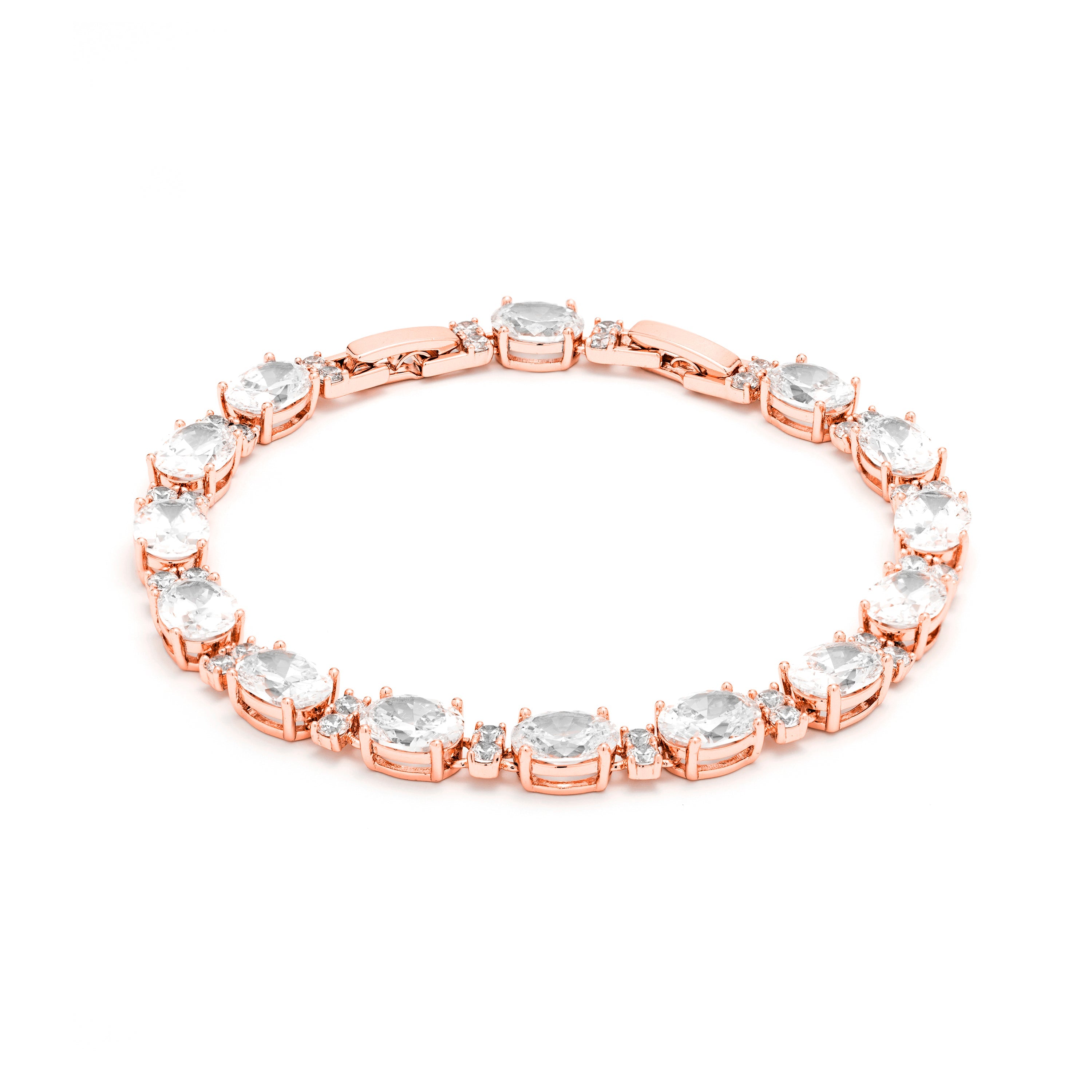 Bracelet with brilliant zirconia finished in 18K yellow gold - Diurna