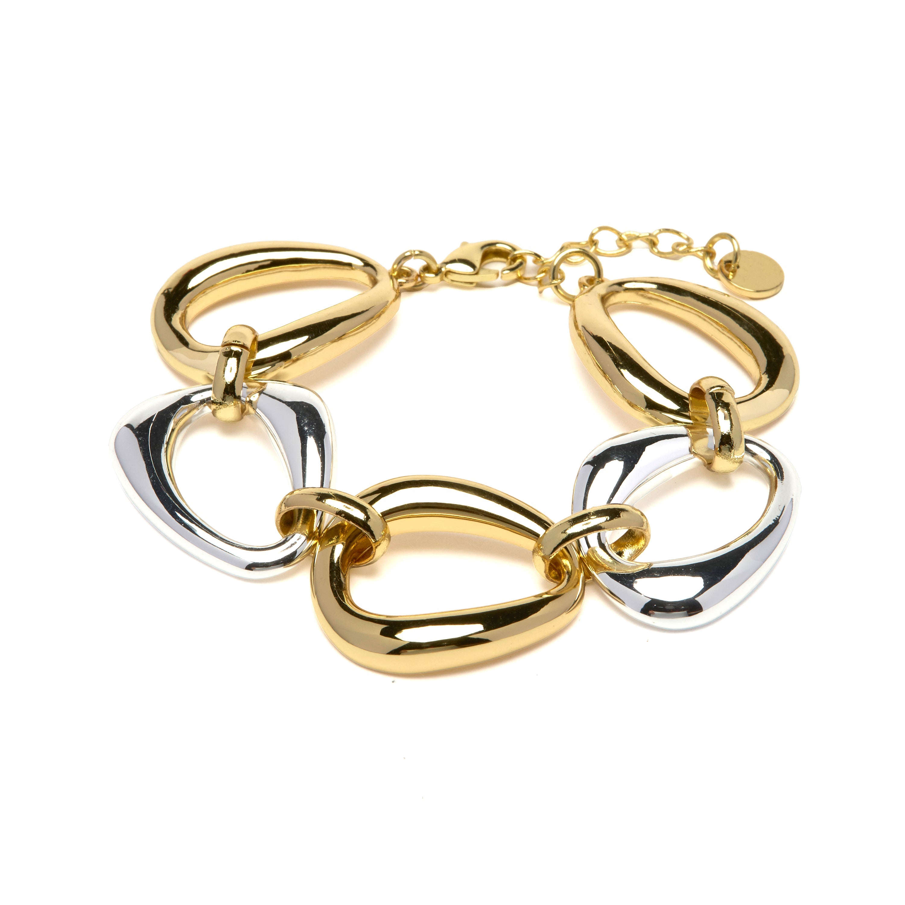 Rhodium-plated bracelet - Hous