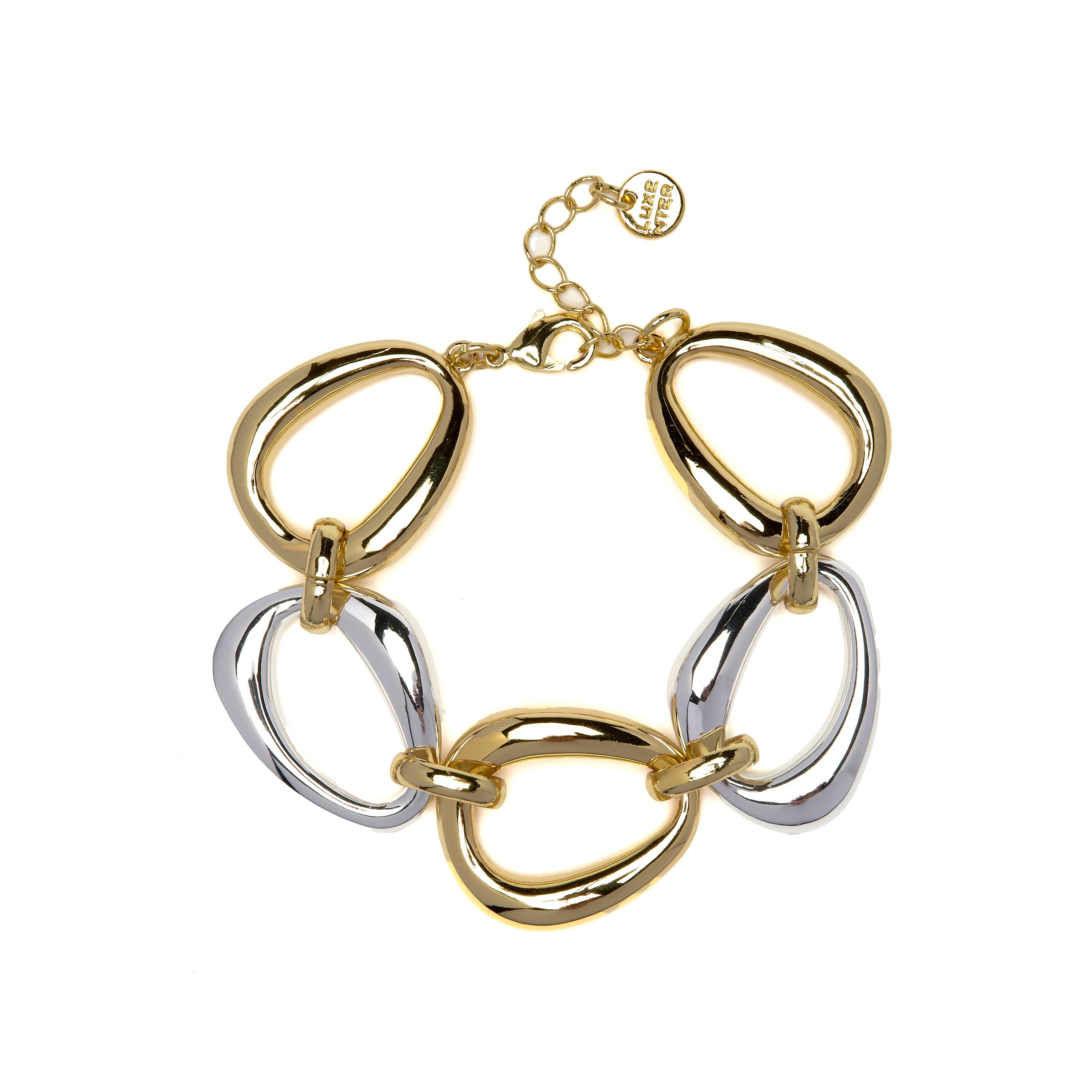 Rhodium-plated bracelet - Hous