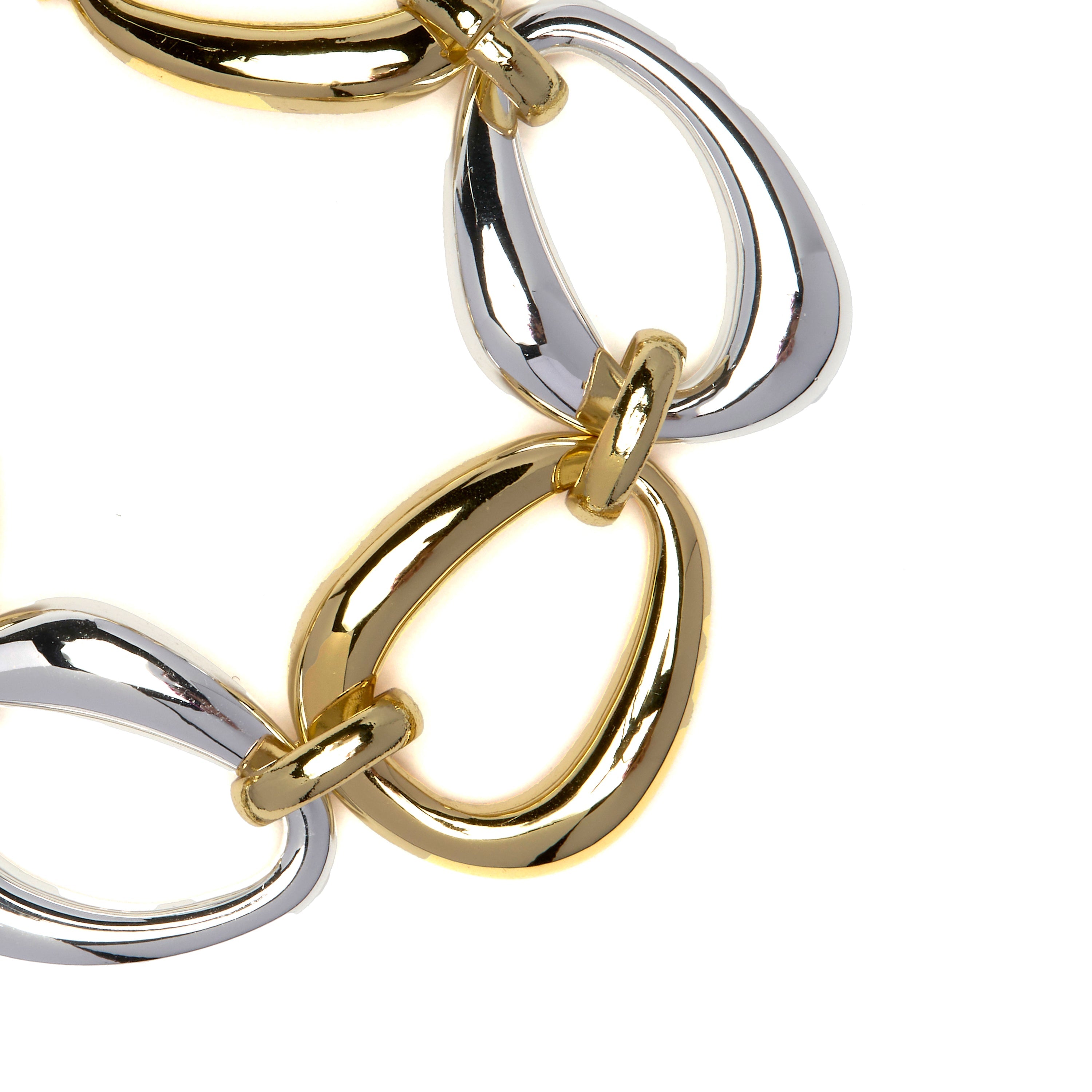 Rhodium-plated bracelet - Hous