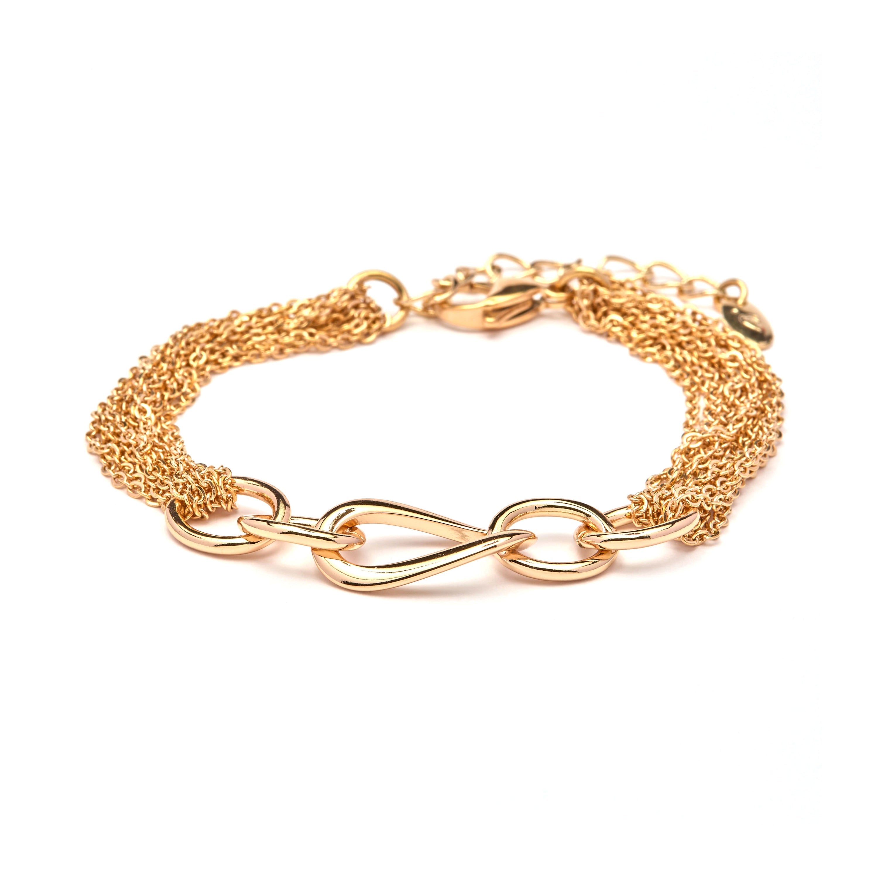 Brilliant Zirconia Bracelet with 18k Yellow Gold Finish - Hidvis