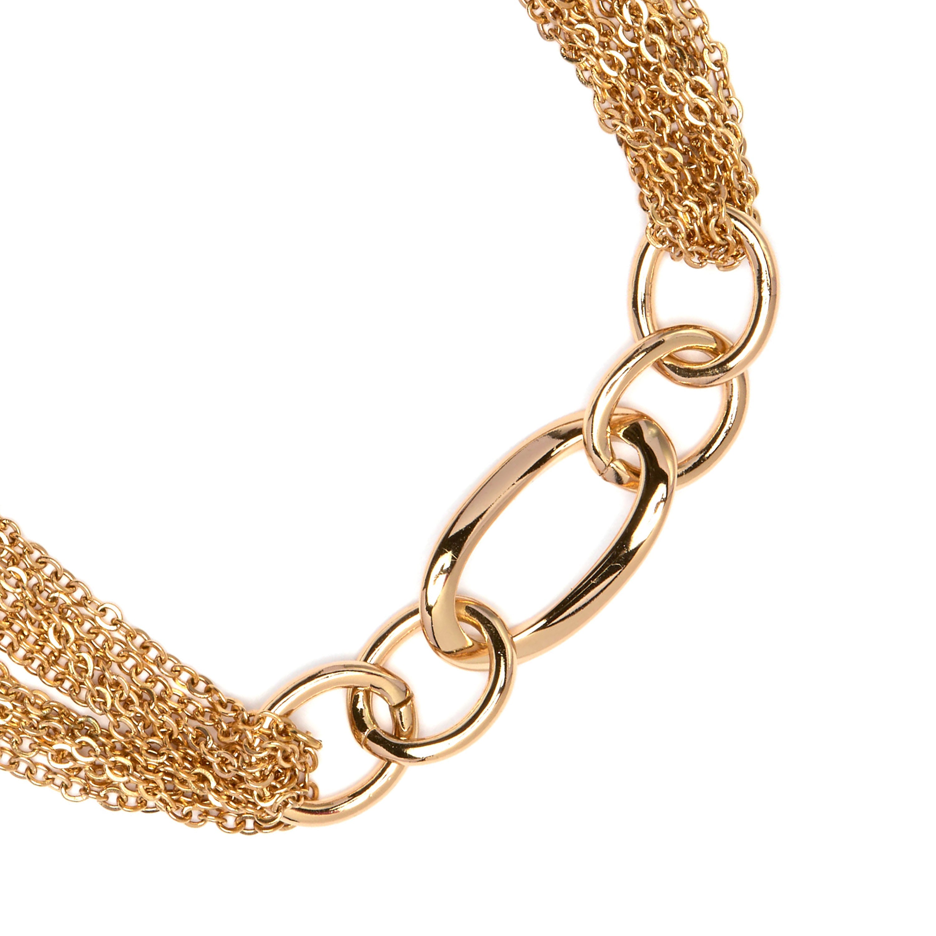 Brilliant Zirconia Bracelet with 18k Yellow Gold Finish - Hidvis