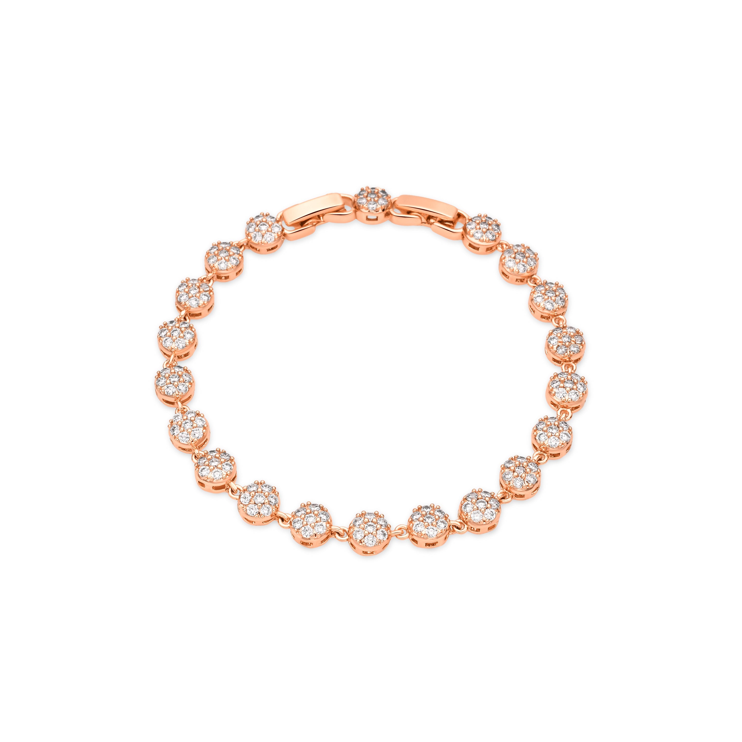 Pulsera de Circonita Brillante acabado en oro amarillo de 18k - Shico