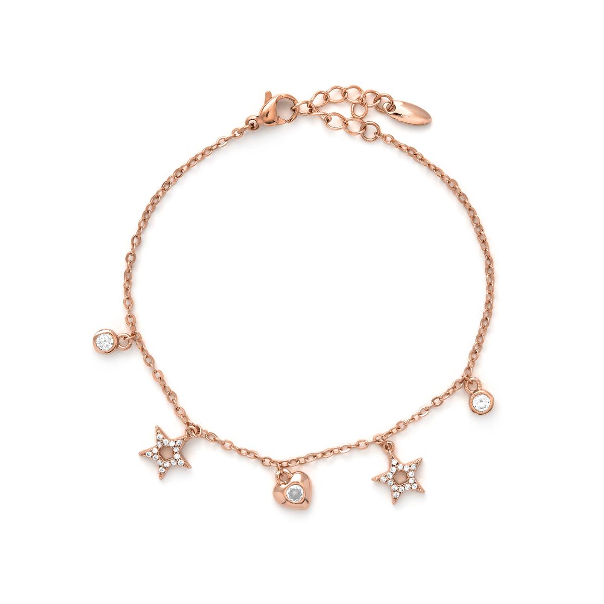 18k Yellow Gold Plated Brilliant Zircon Bracelet - Aisva